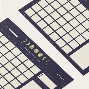 monthly undated calendar details