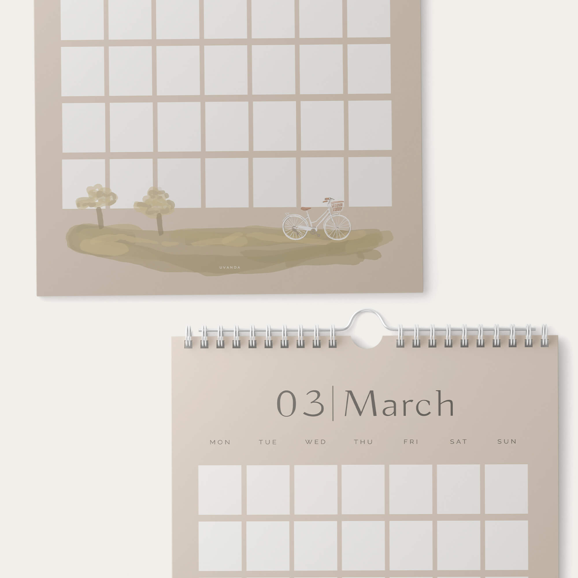 Undated Wall Calendar