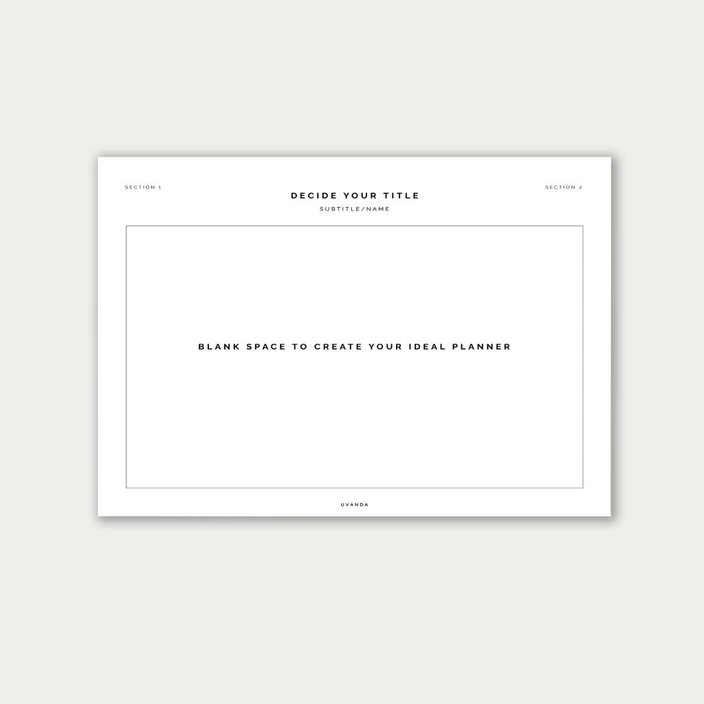 Design Your Own Planner - Best personalized printable planner