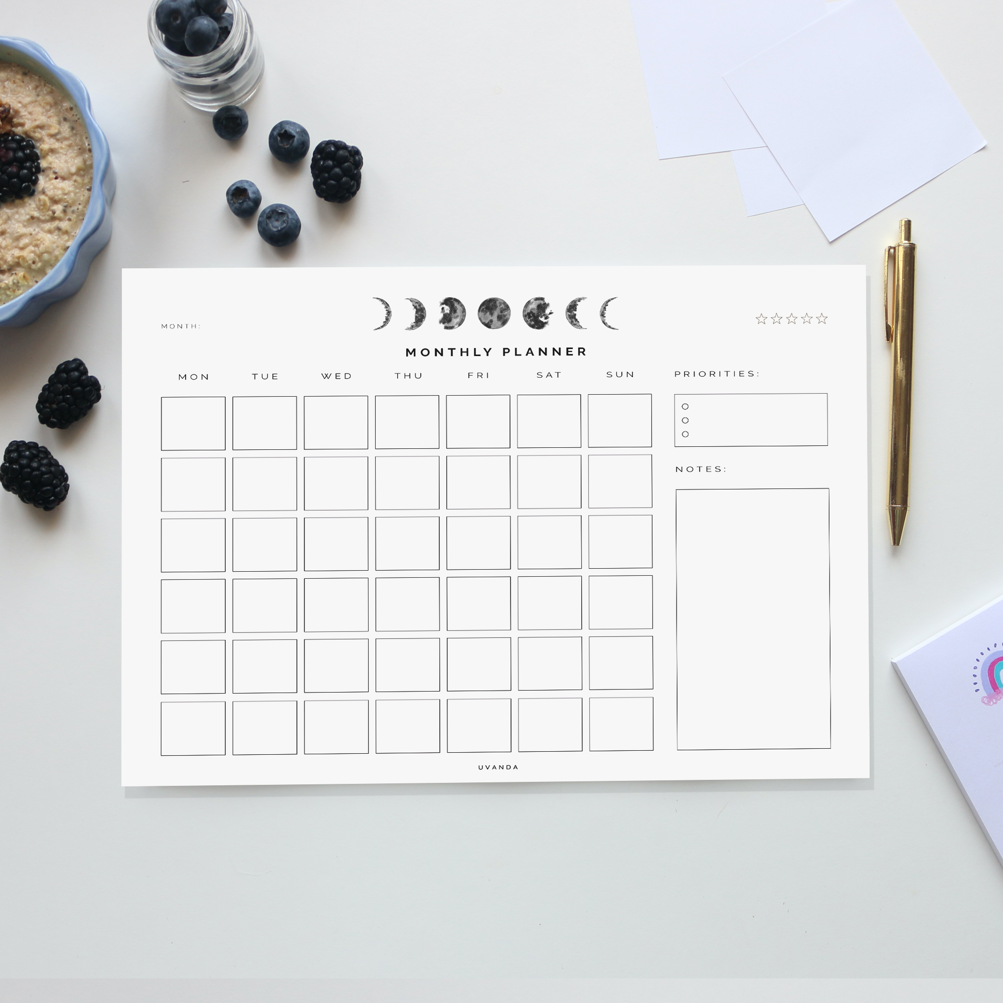 Monthly Moon Printable - Image 4