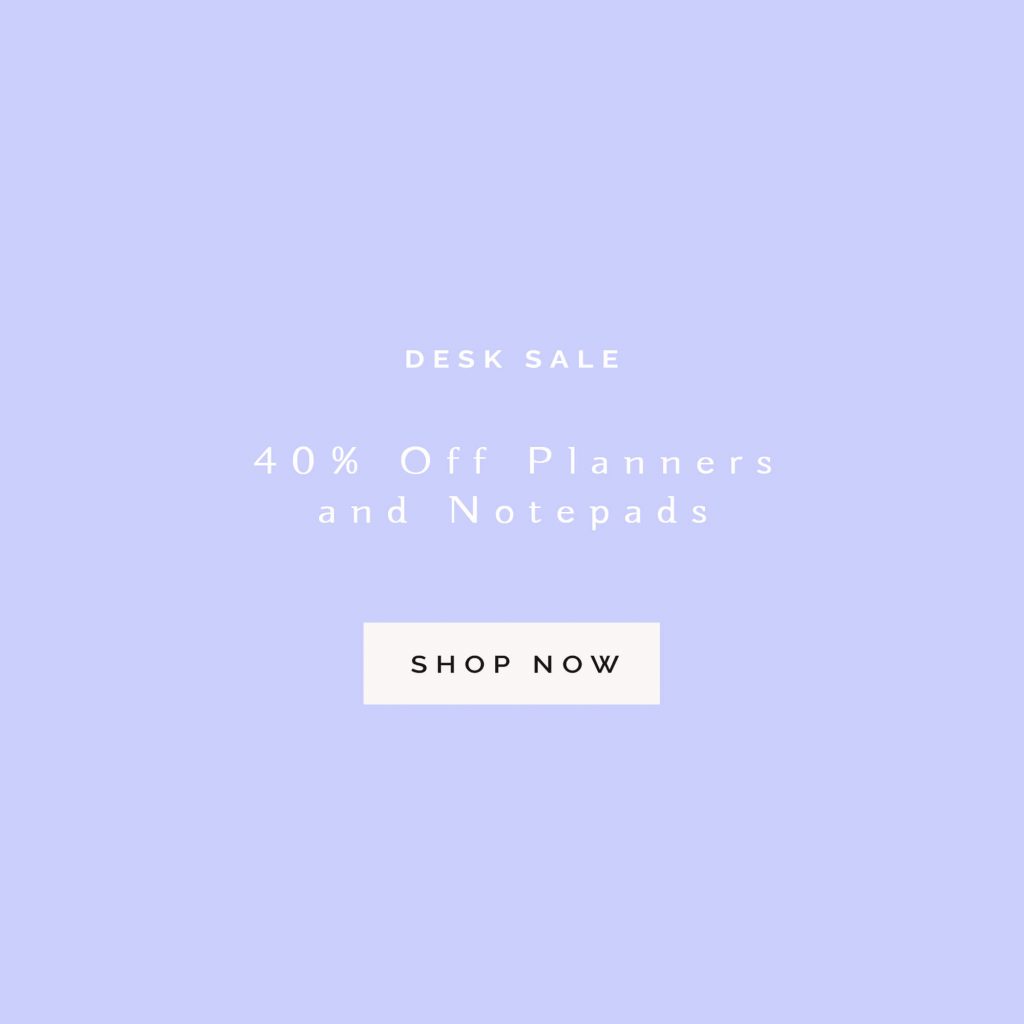 DESK SALE PLANNERS NOTEPADS