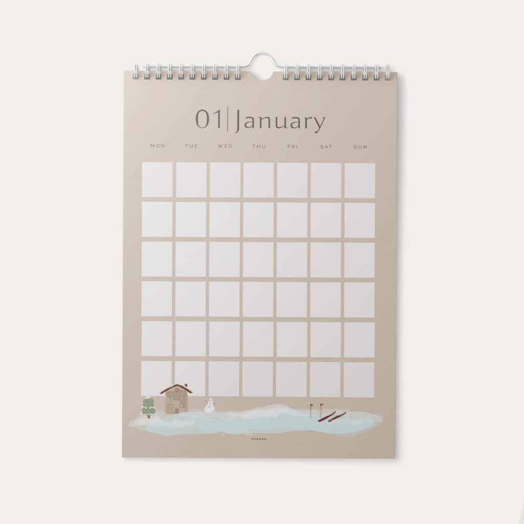 Undated Wall Calendar