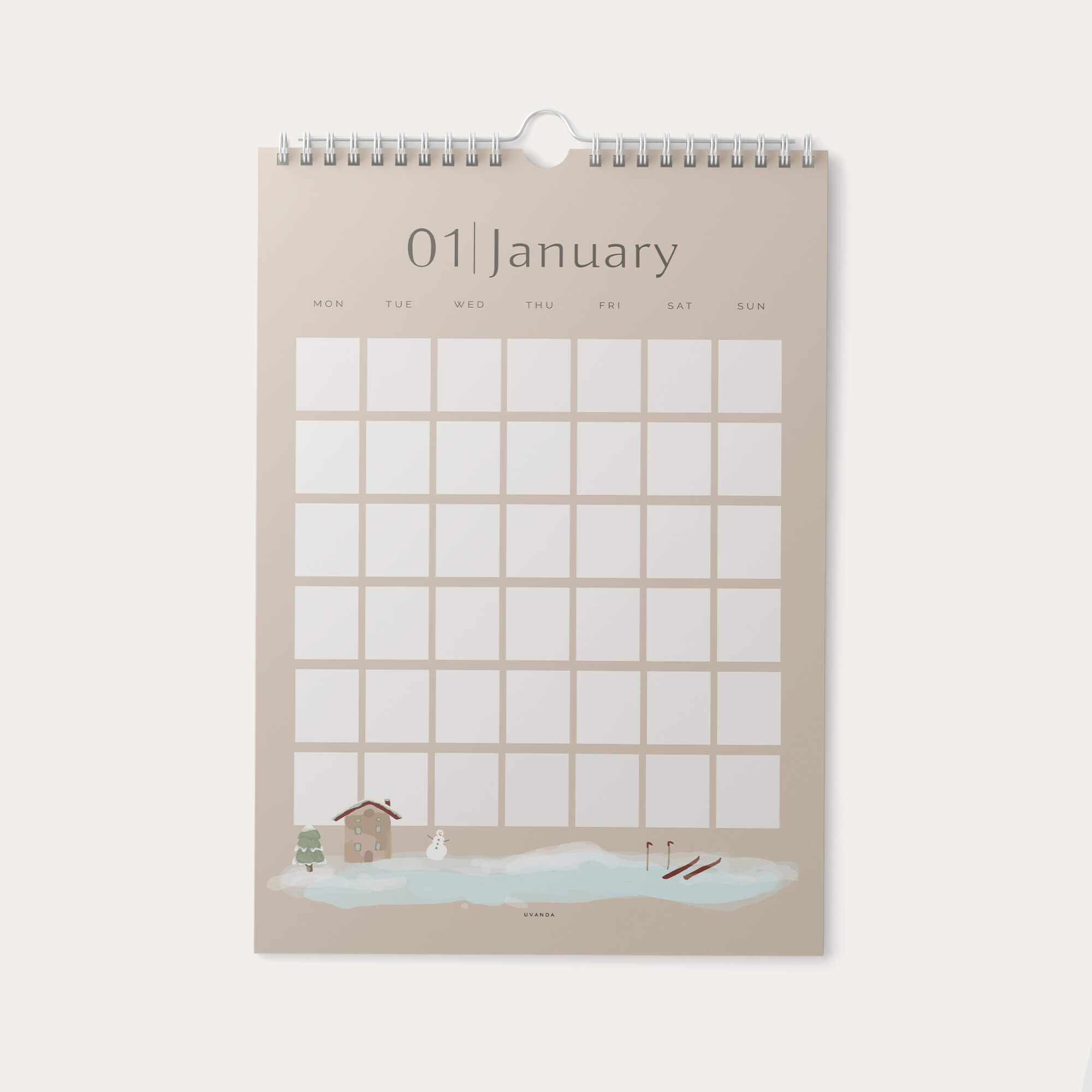 Undated Wall Calendar
