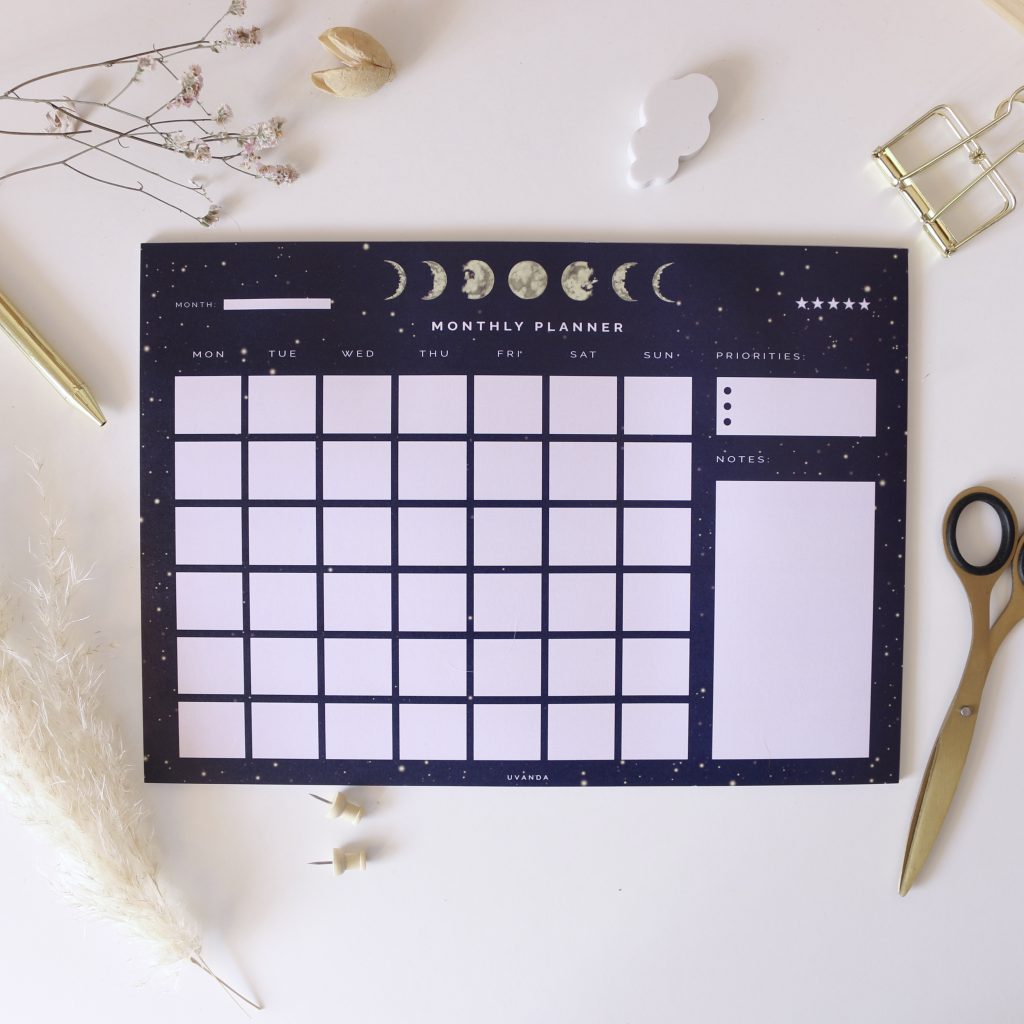 Monthly planner shop