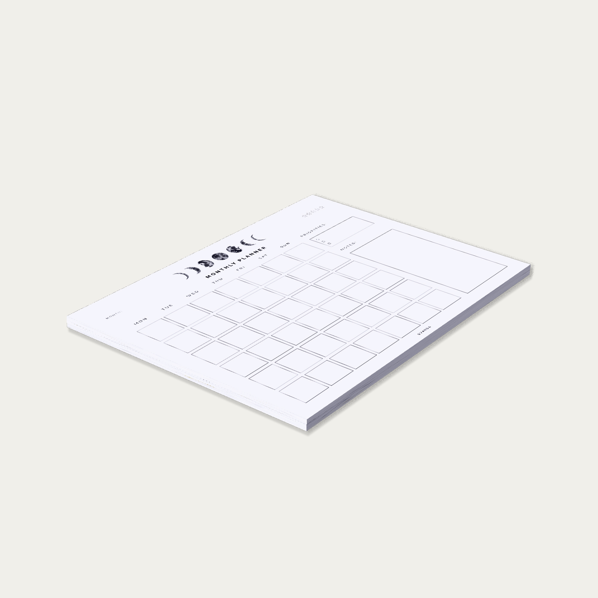 Monthly Minimalist printable
