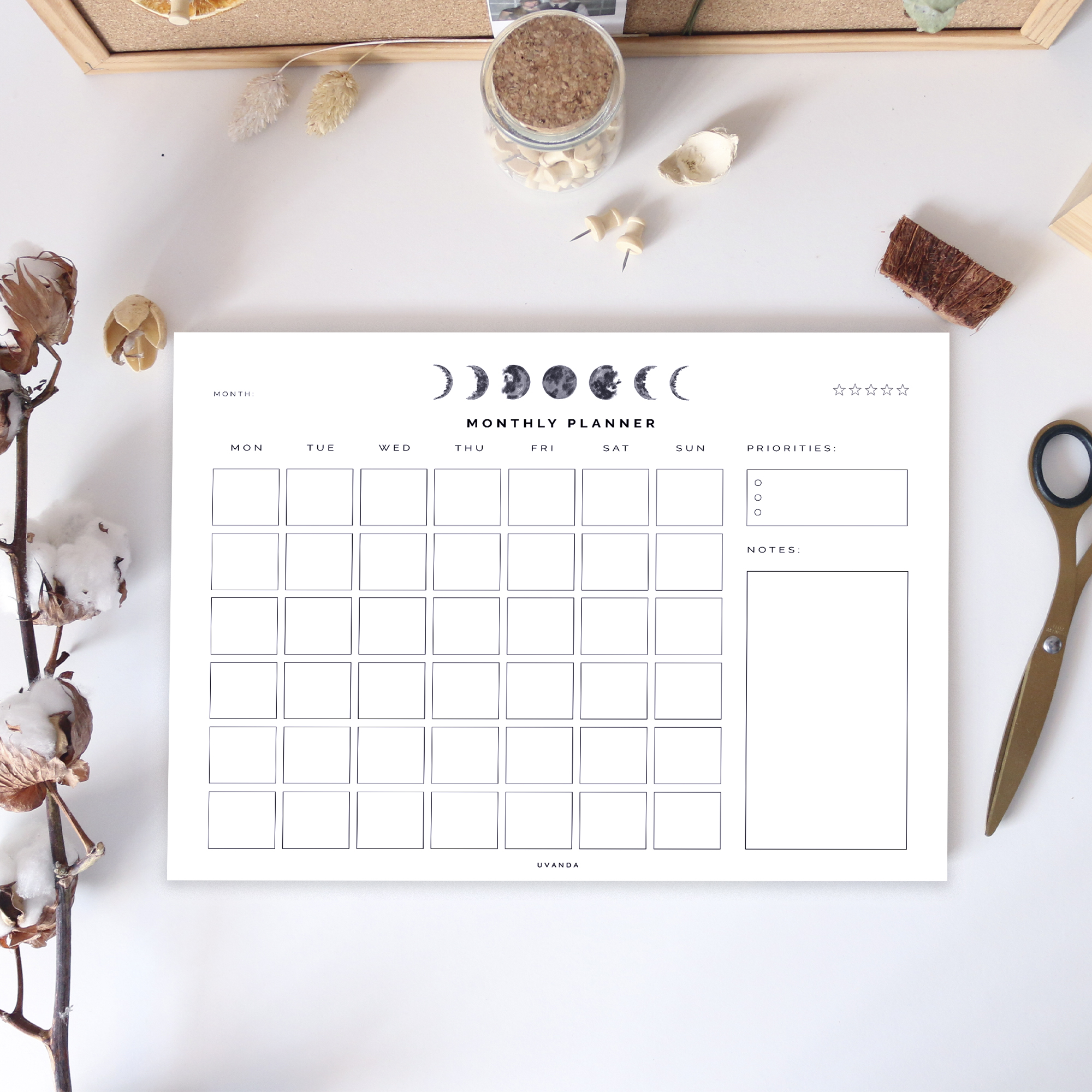 monthly printable