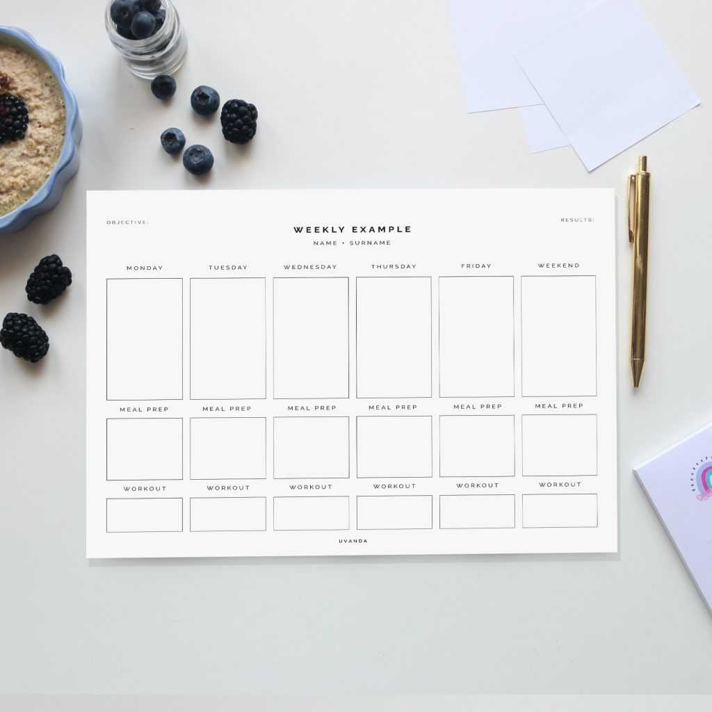 daily personalized planner with name