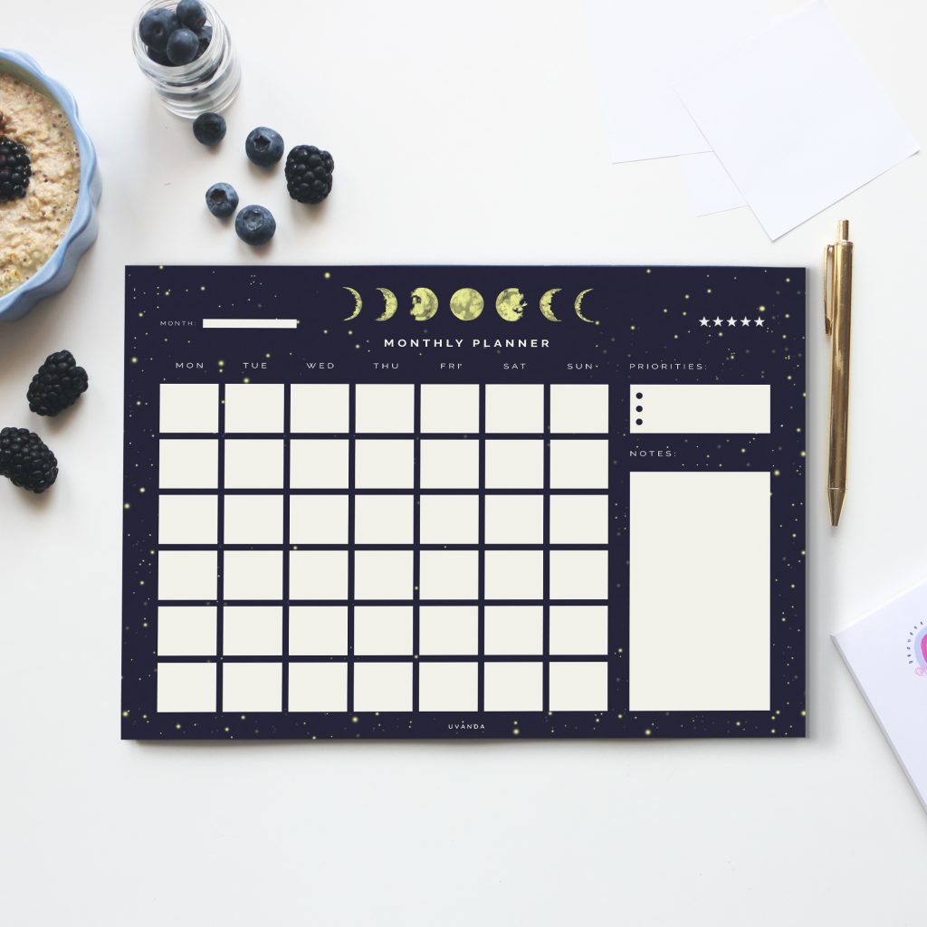 undated monthly planner which is the best month planner