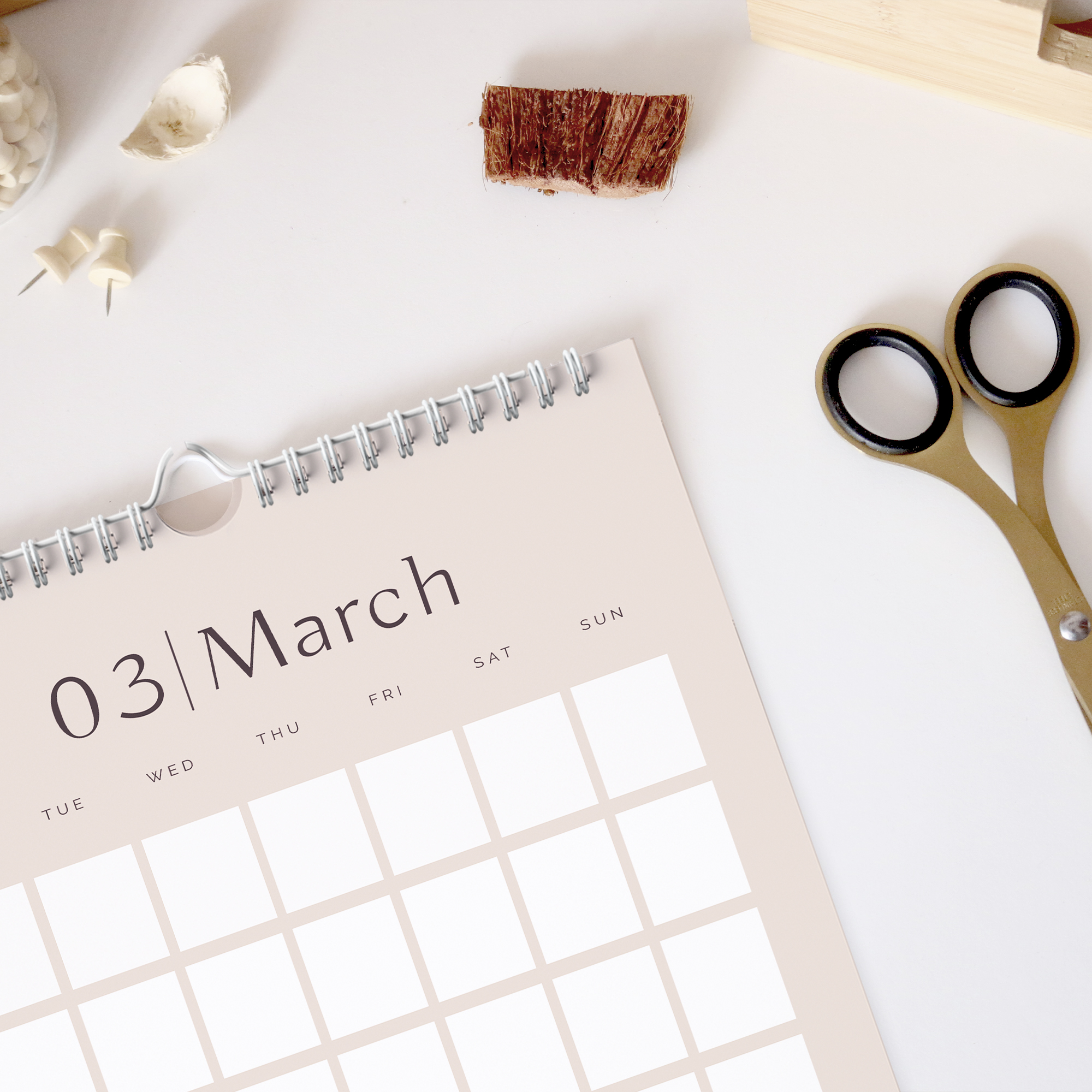 undated calendar 2023 minimalist