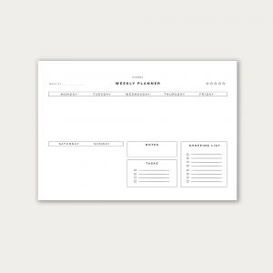 Weekly Simple Printable