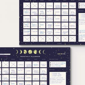 how to use monthly undated calendar