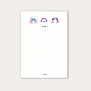 Rainbow Notepad A5 size