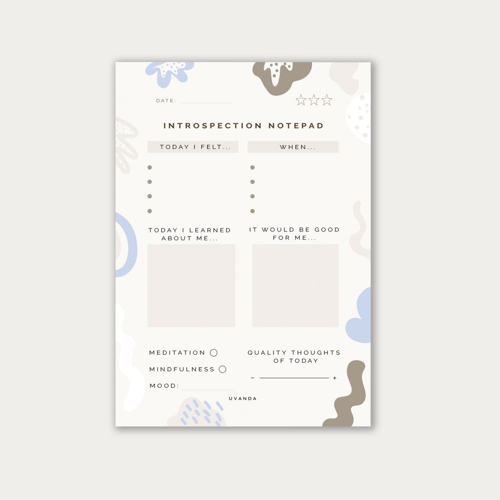 notepad introspection a5 size