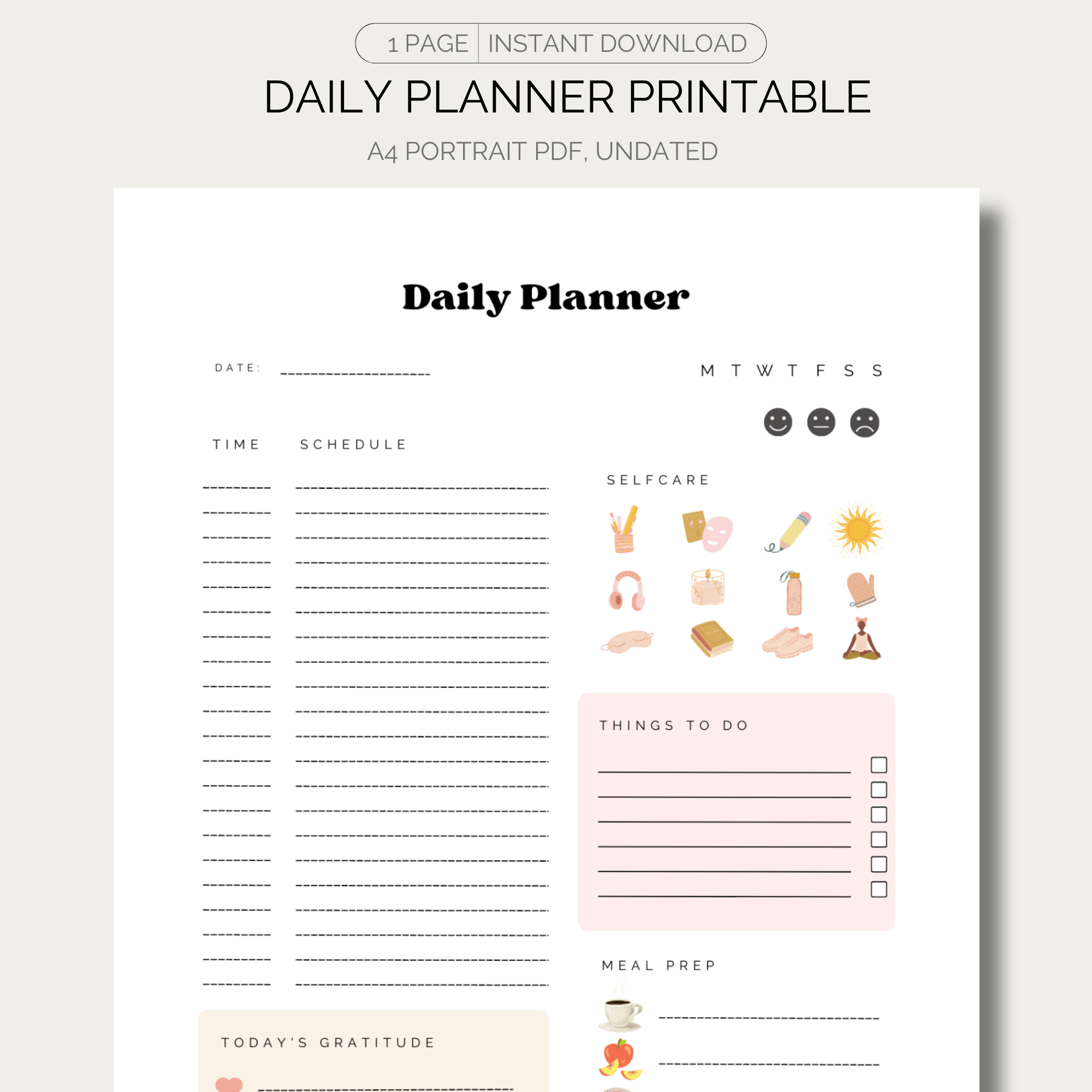Happy Rose - Digital Daily Planner - Image 2