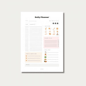 Daily Planner Happy Rose