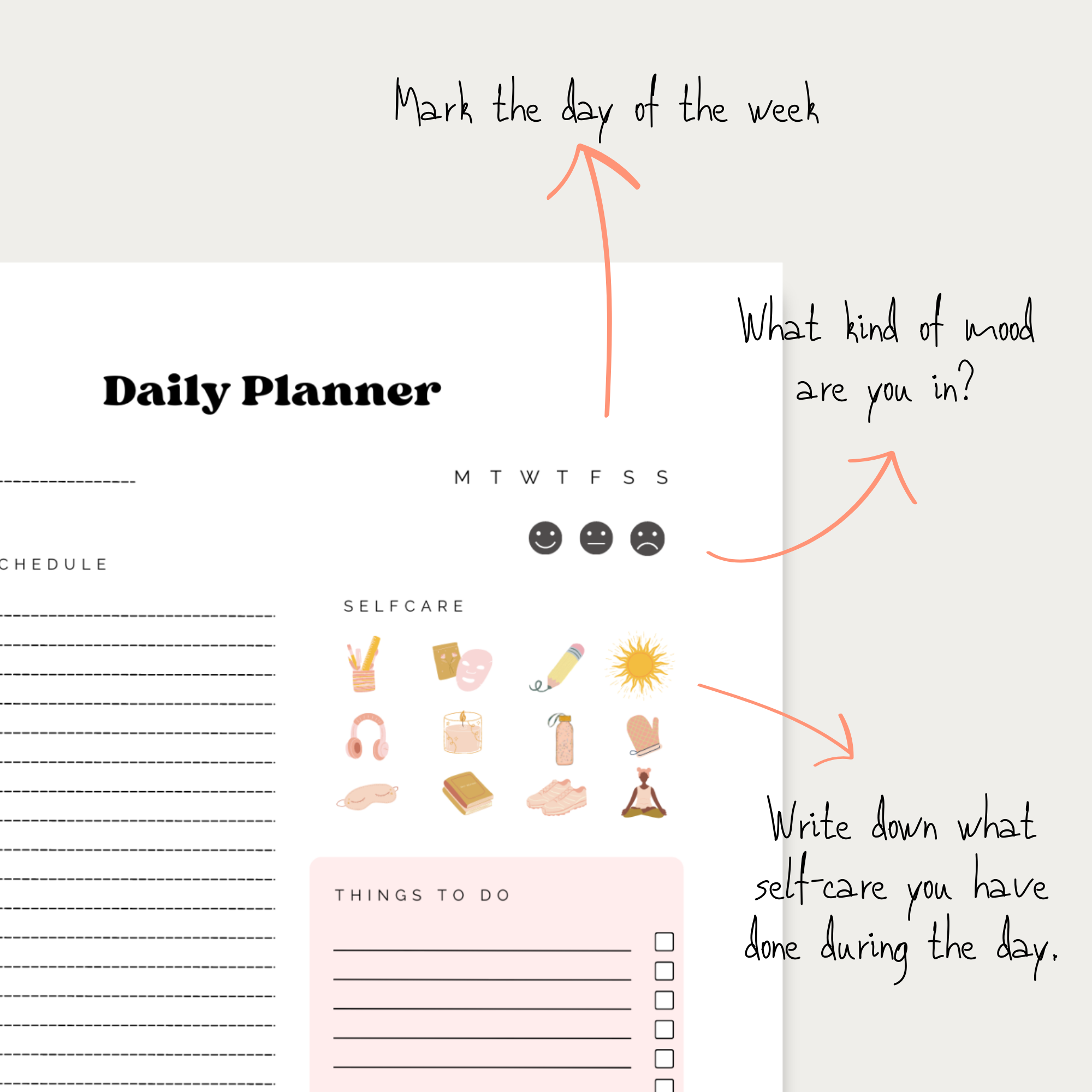 Happy Rose - Digital Daily Planner - Image 3