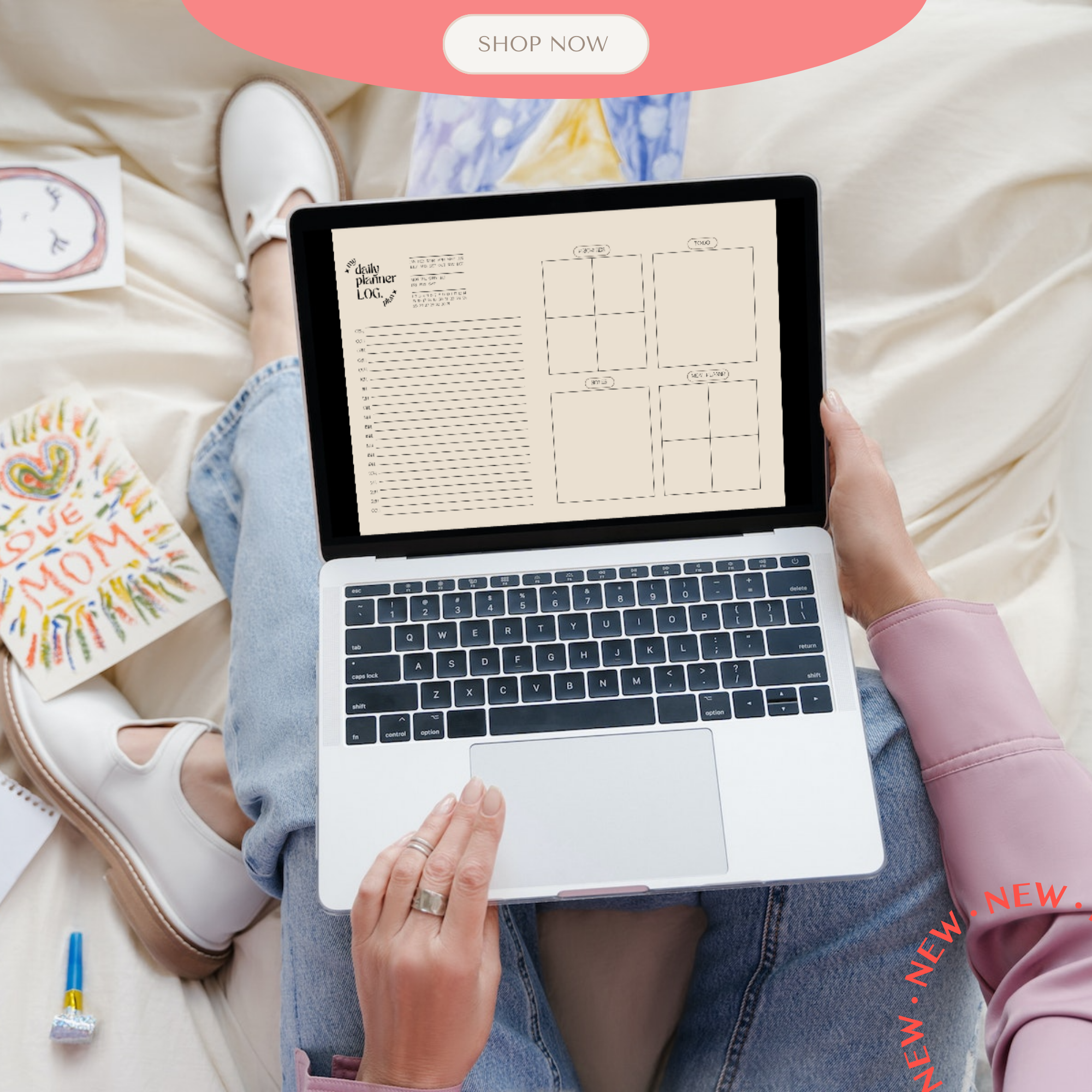 Minimalist Beige Planner - Digital, Undated, Printable PDF. Daily, Weekly, Monthly planners for efficient organization. Description: Accessible planners for daily, weekly, and monthly planning. Ideal for busy individuals. Print or edit digitally.