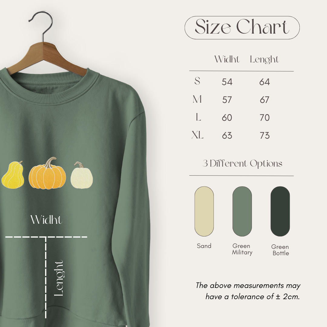 Fall Season Hoodie - Pumpkin Embroidery