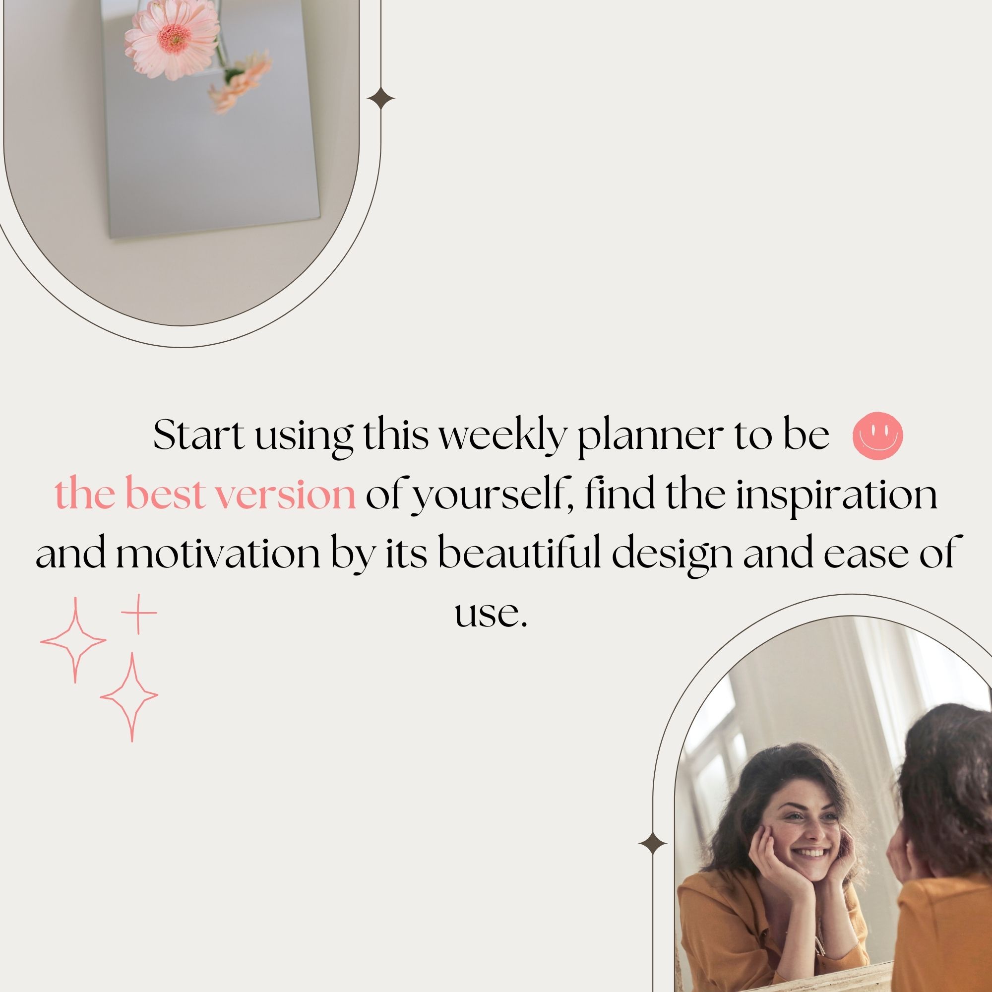 My Best Version - Aesthetic Weekly Planner Hyperlinked - Image 4