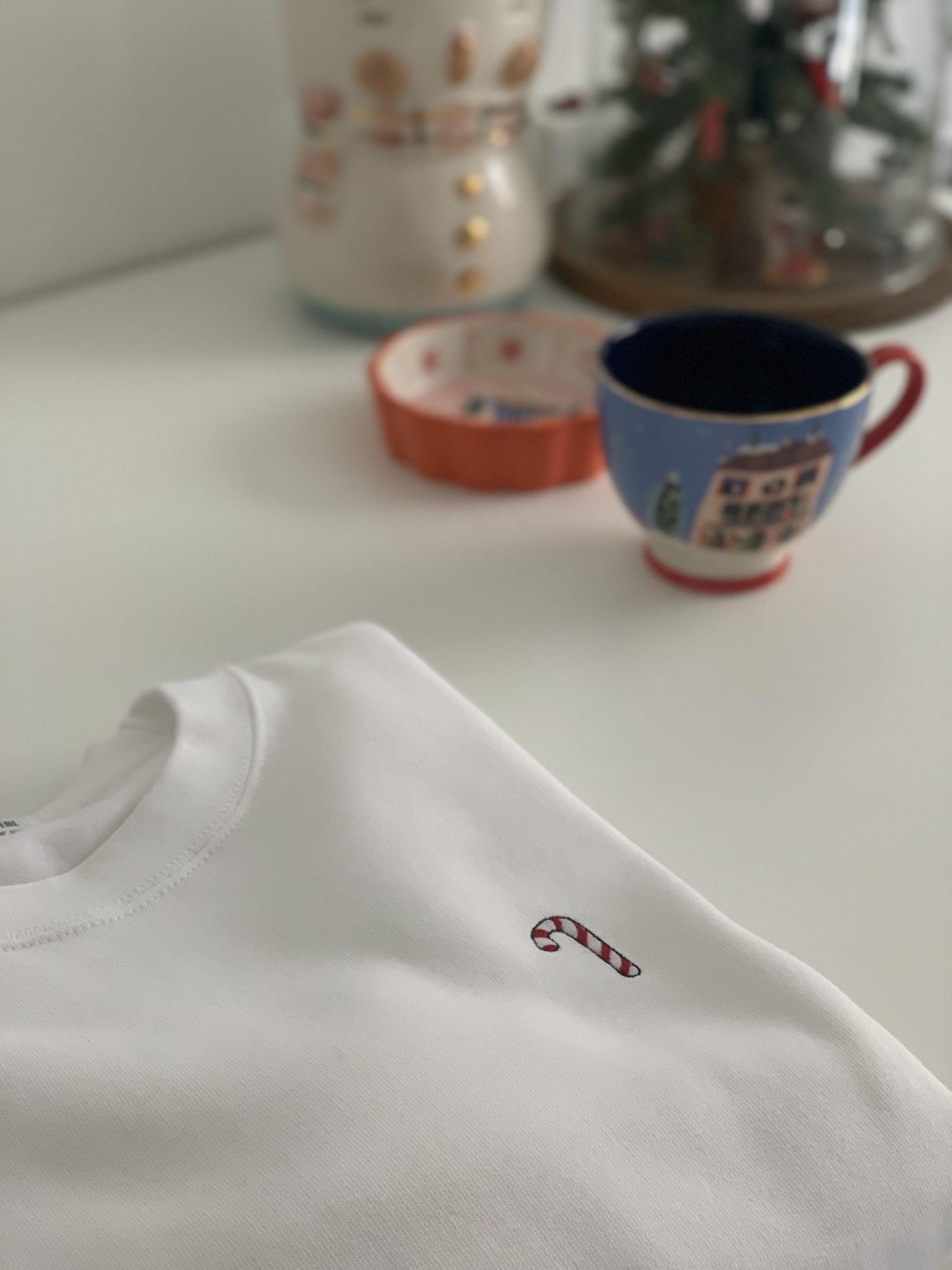 Christmas Hoodie - Candy Cane Embroidery - Image 7