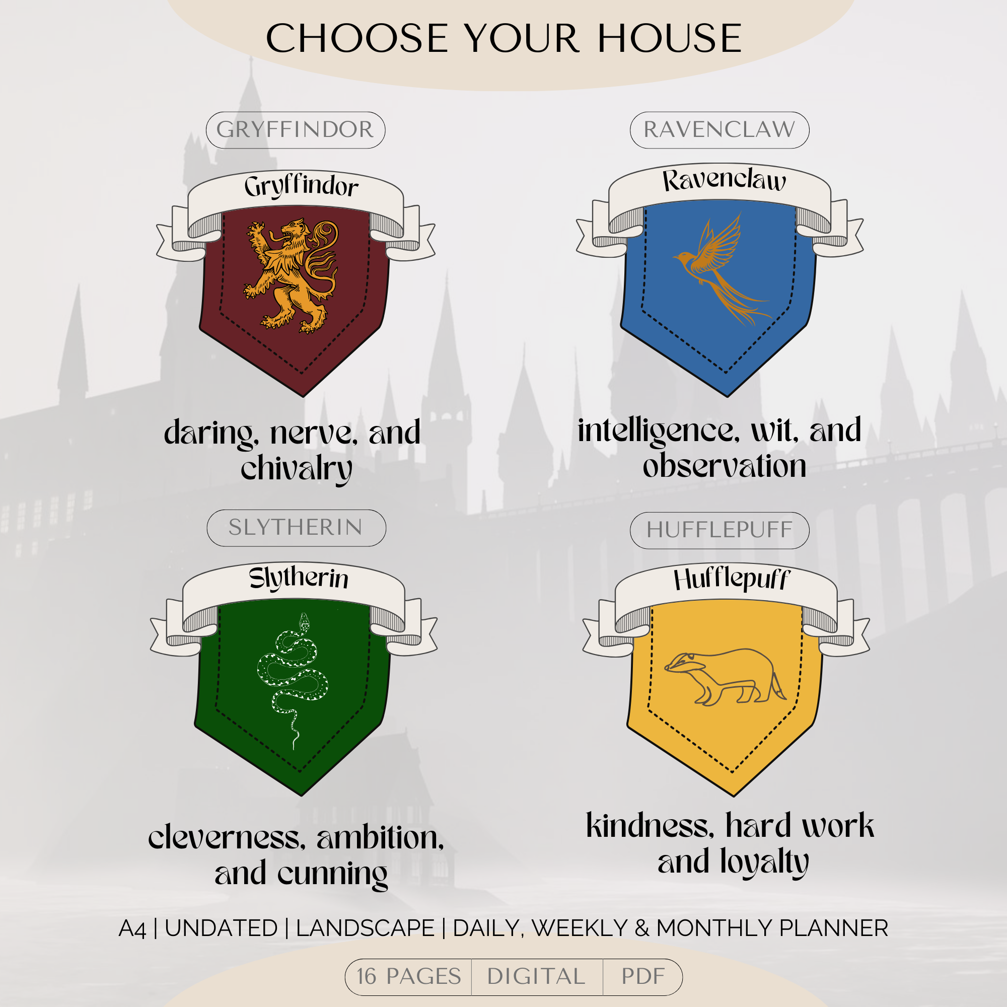 Hogwarts Houses Planner - Image 3