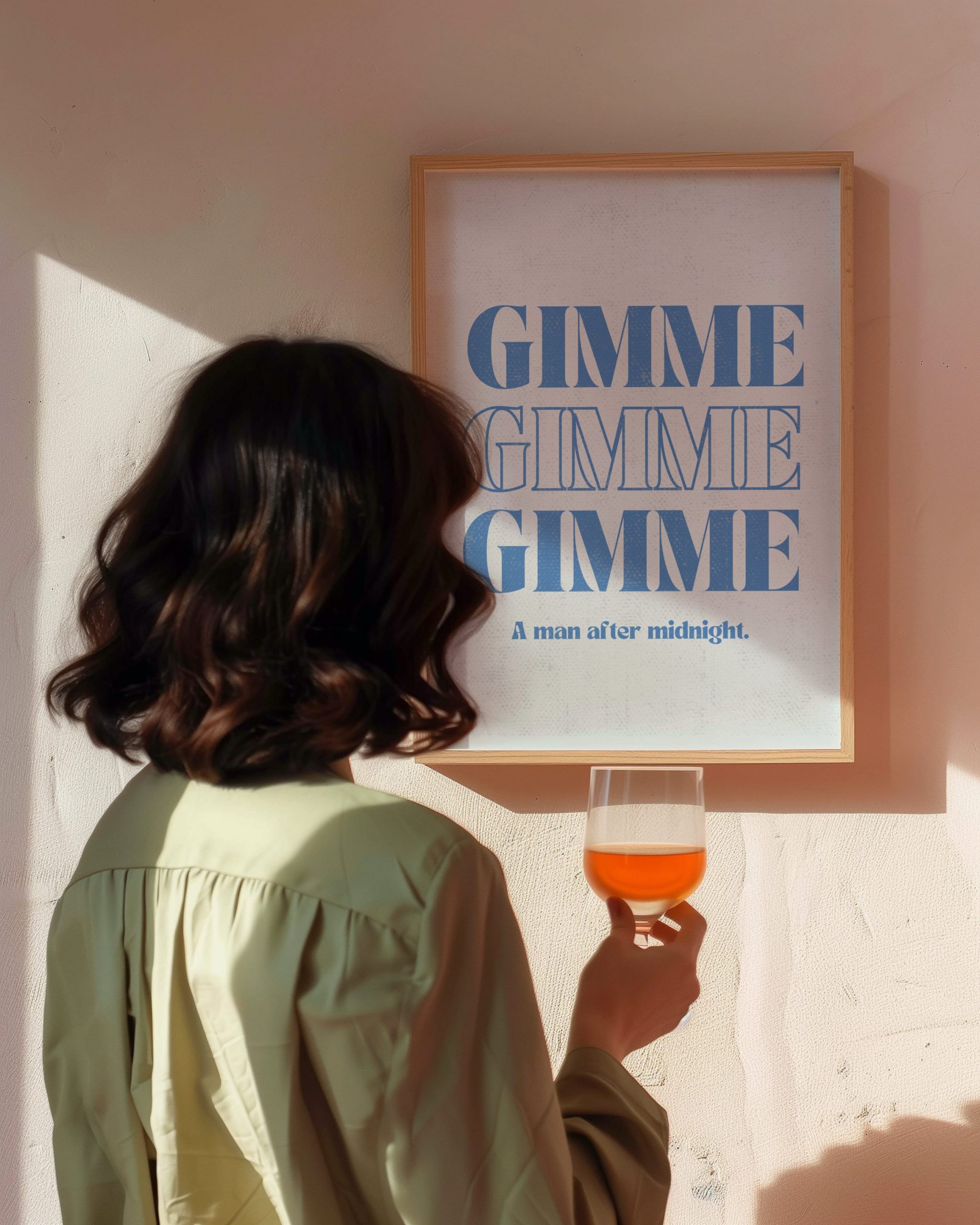 Gimme Gimme Gimme - Blue Music Poster - Image 10