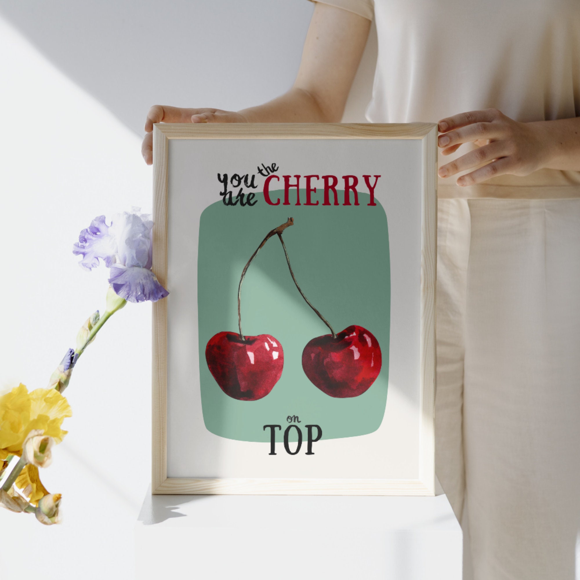 Cherry on Top - Coquette Print Green - Image 8