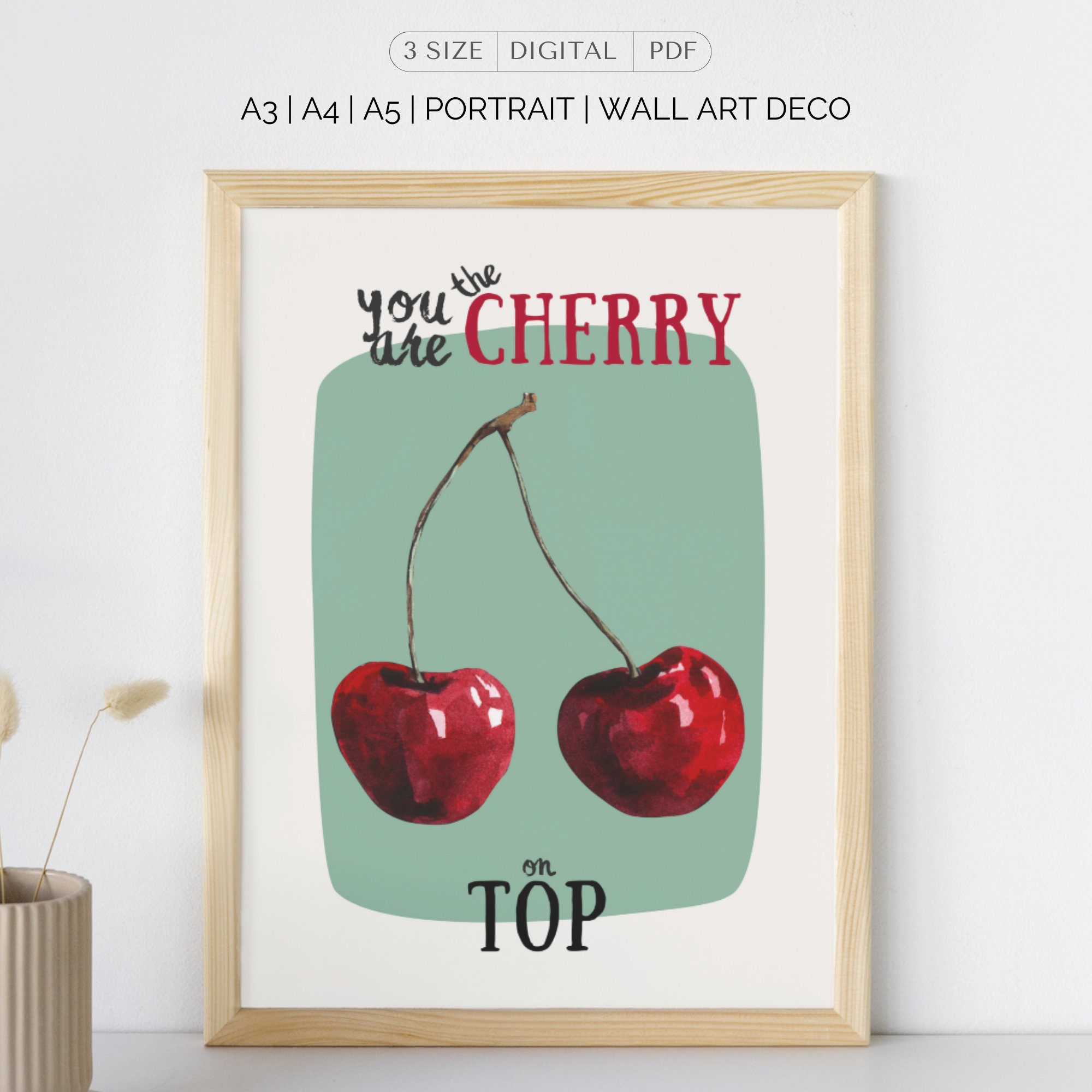 Cherry on Top - Coquette Print Green - Image 5