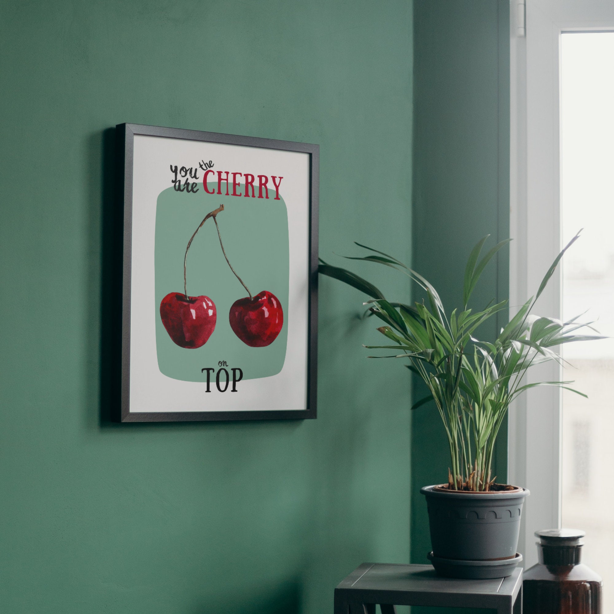 Cherry on Top - Coquette Print Green - Image 9