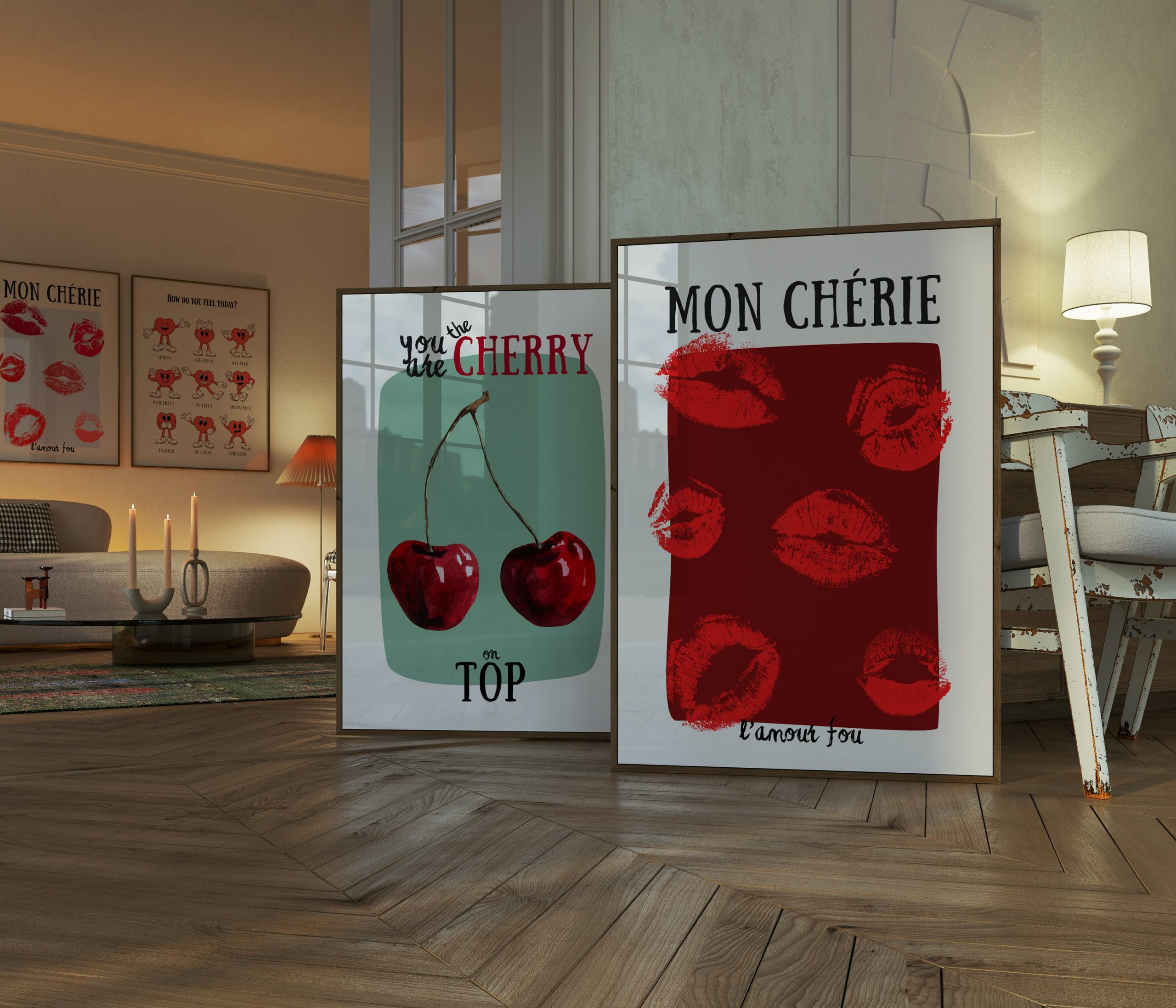 Cherry on Top - Coquette Print Green - Image 4