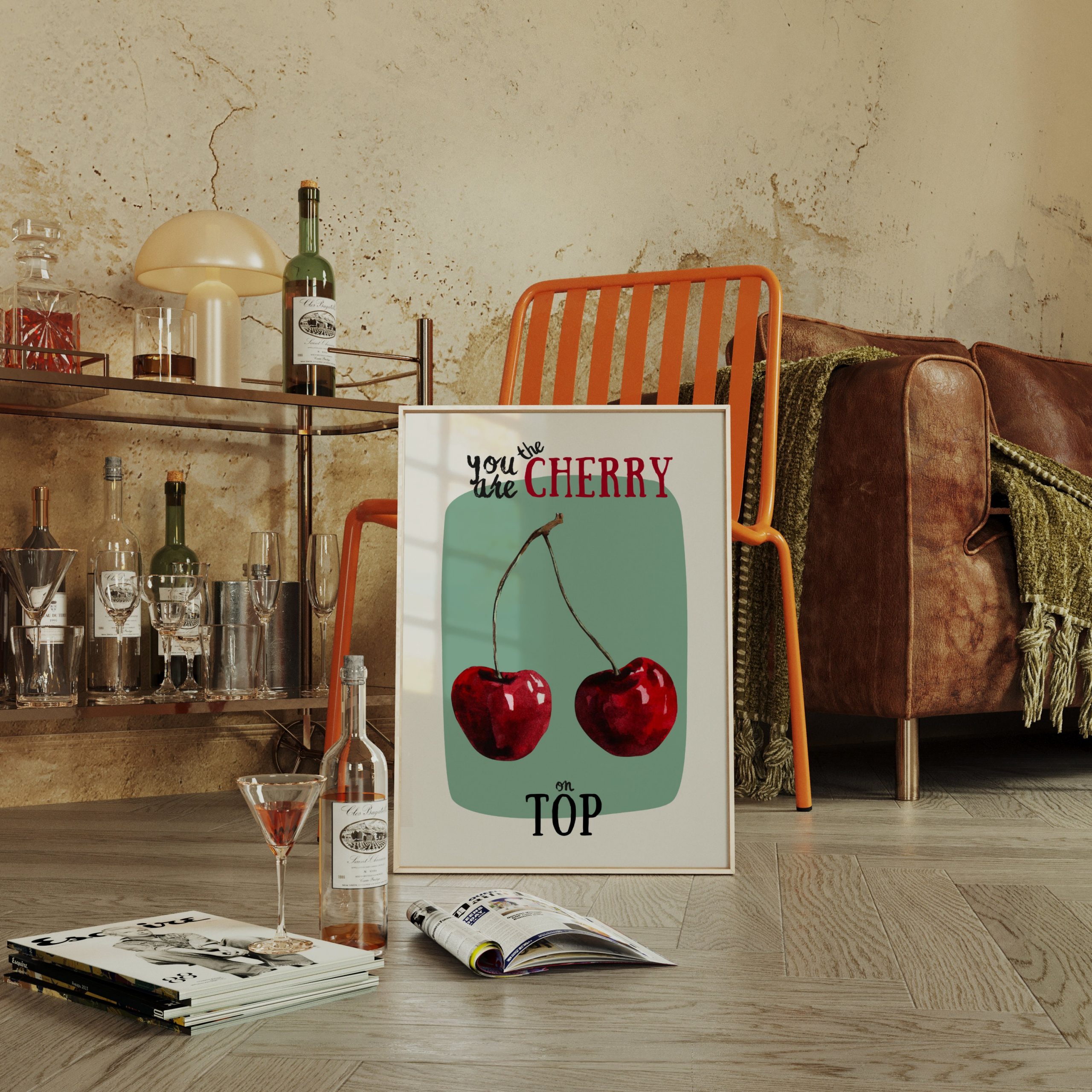 Cherry on Top - Coquette Print Green - Image 2