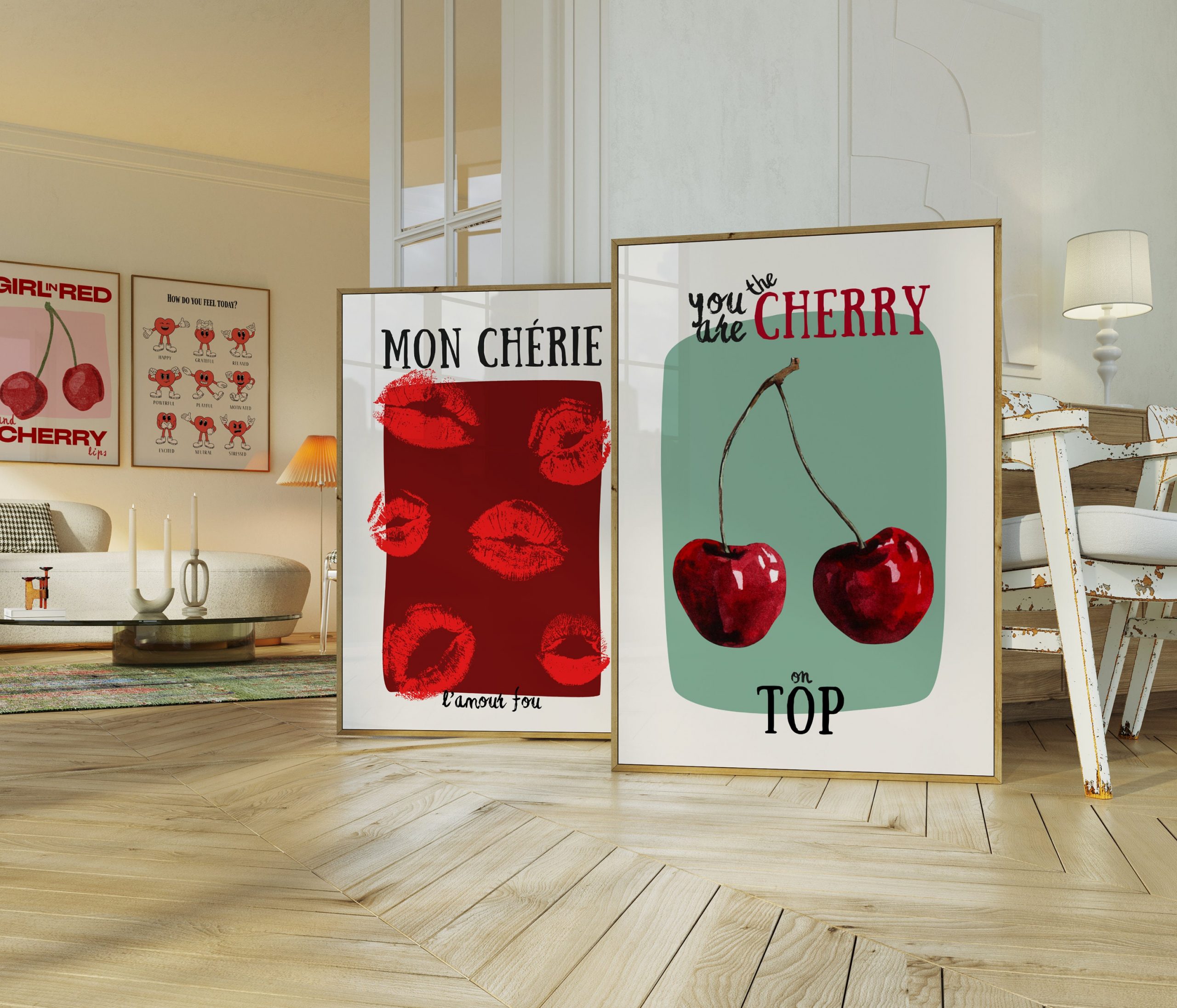 Cherry on Top - Coquette Print Green - Image 3