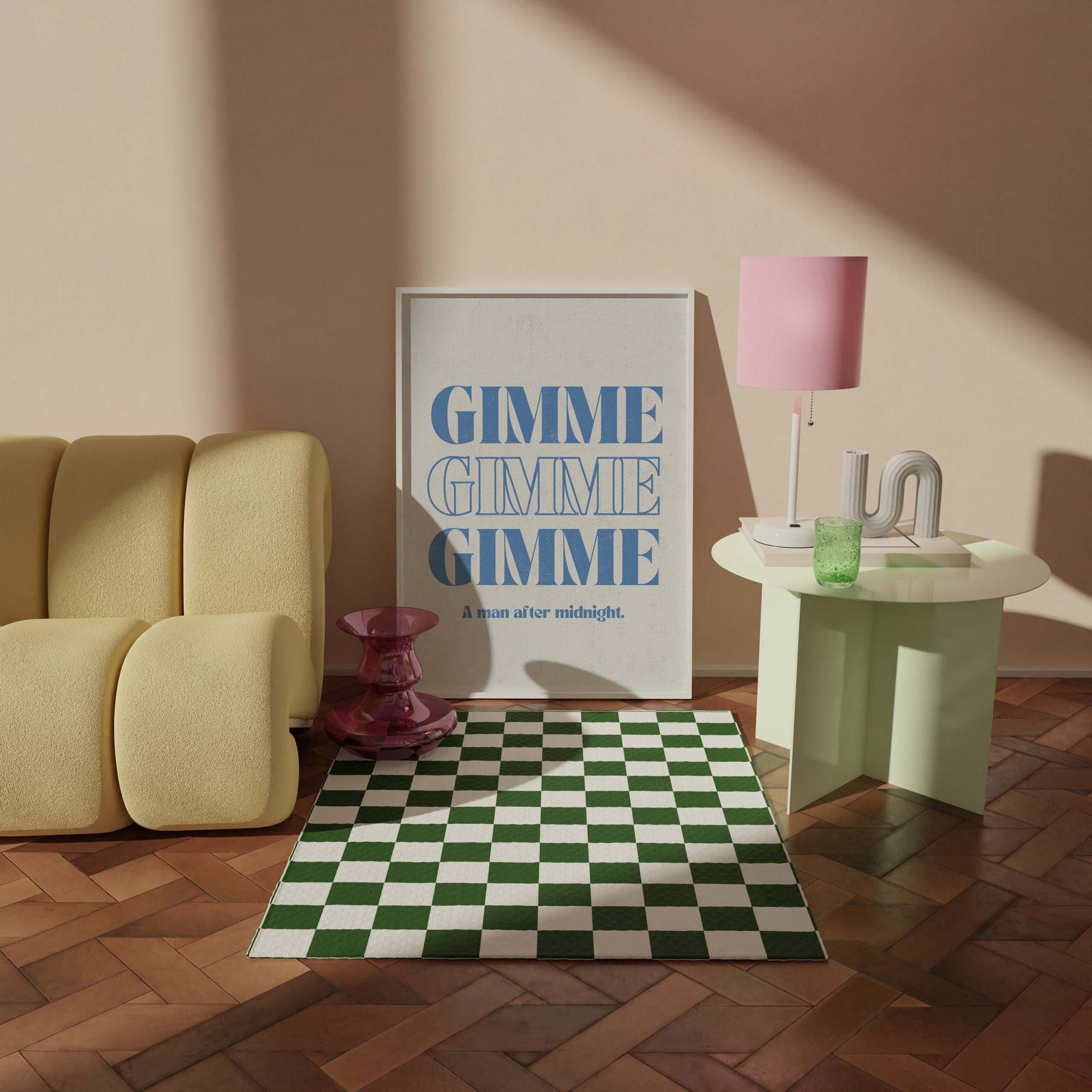 Gimme Gimme Gimme - Blue Music Poster - Image 5