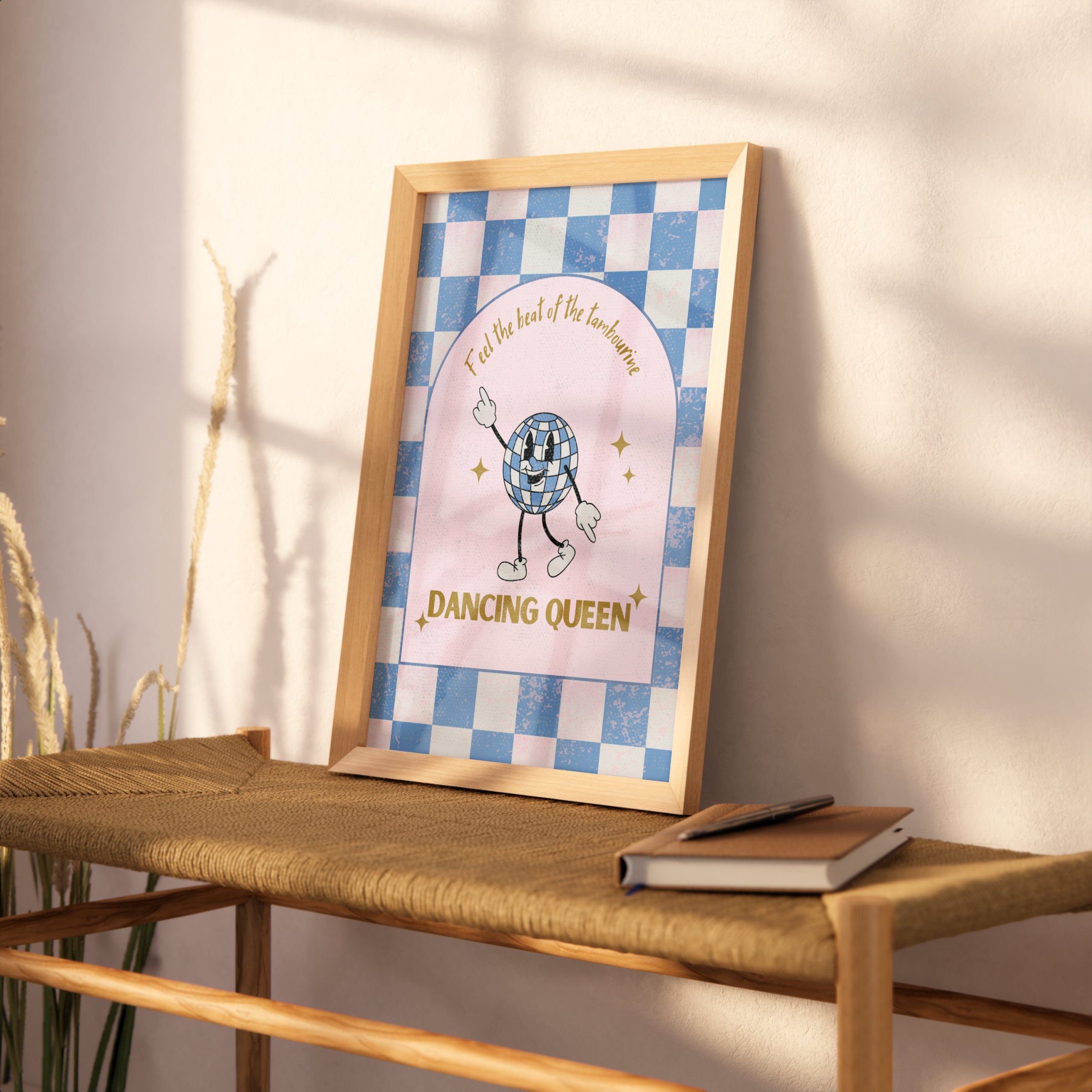 Set of 2 - Dancing Queen Retro Character Print - Image 8