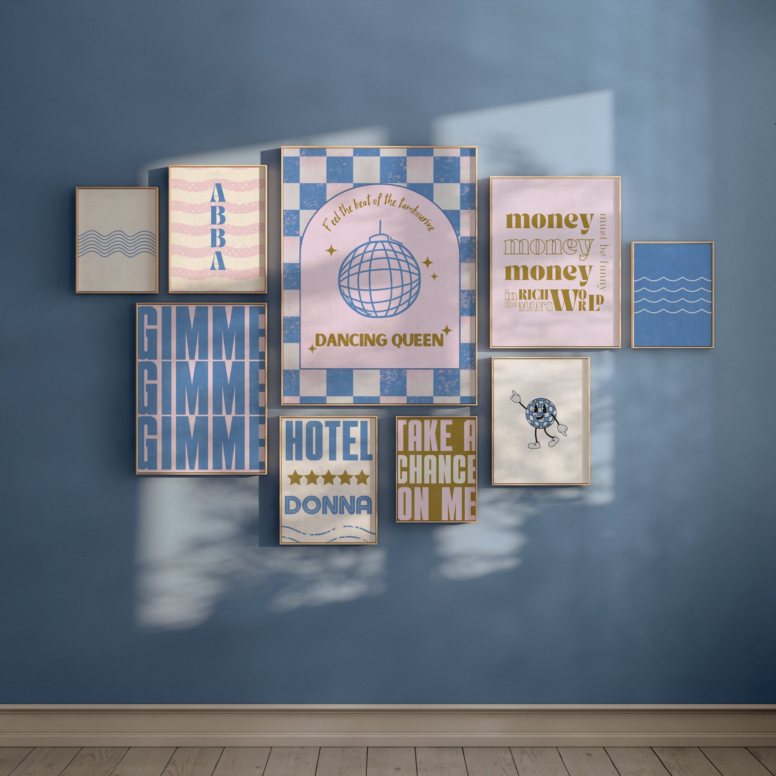 Set of 9 - Dancing Queen Gallery Wall Art - Image 3