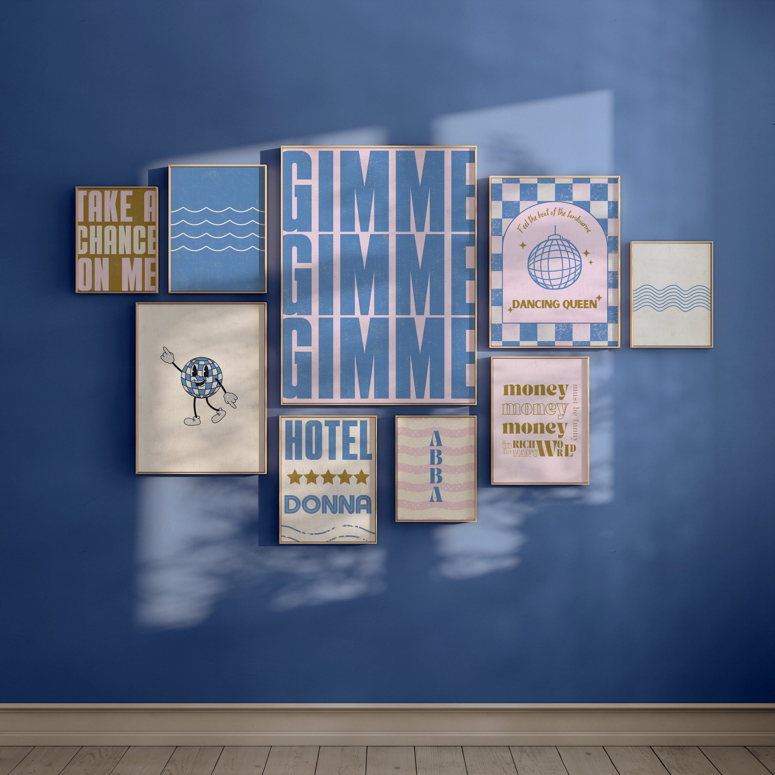 Set of 9 - Dancing Queen Gallery Wall Art - Image 2