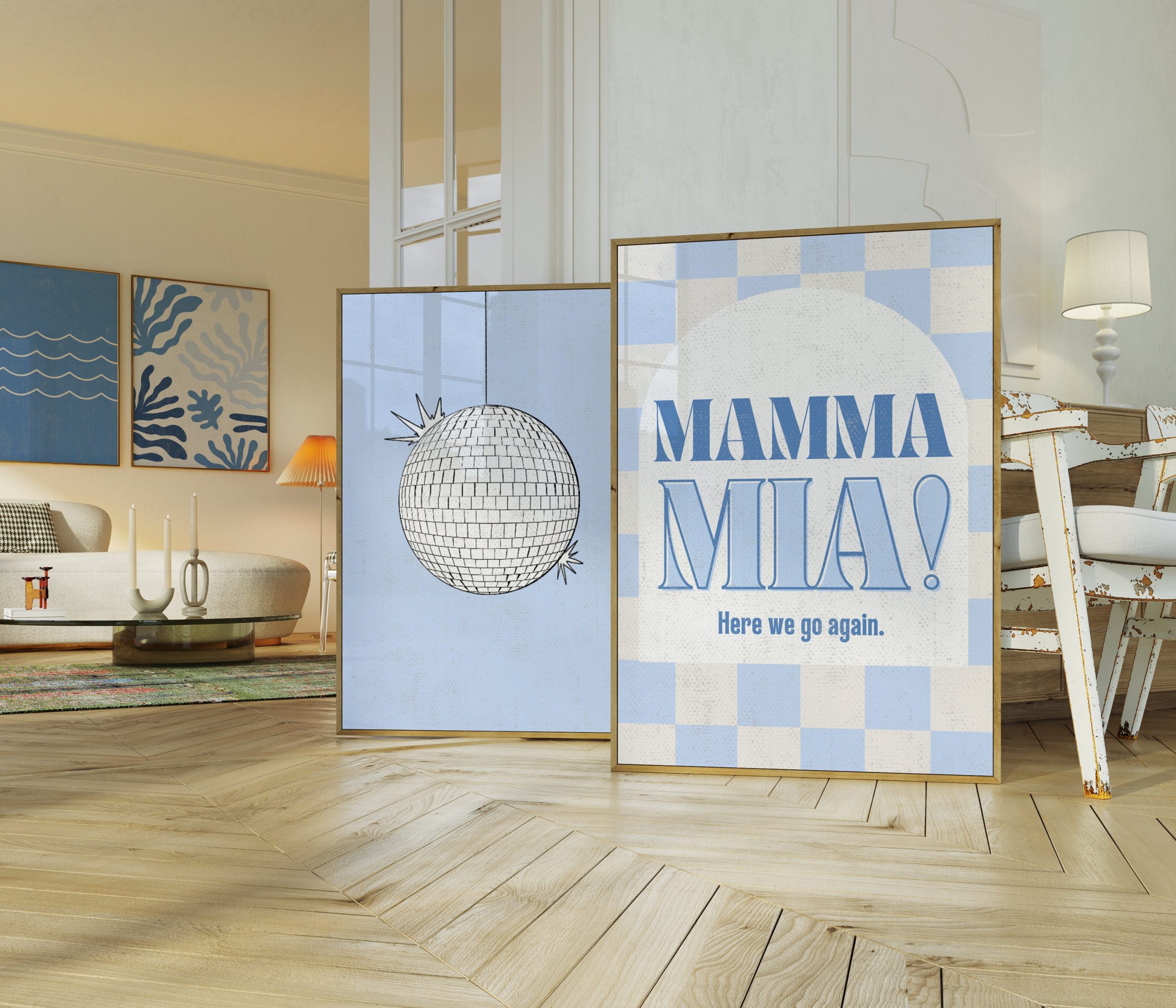Set of 9 - Mamma Mia Gallery Wall Art - Image 5