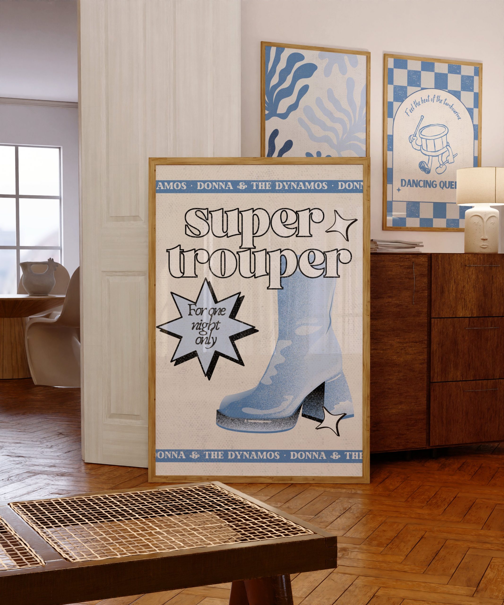 Set of 9 - Mamma Mia Gallery Wall Art - Image 2