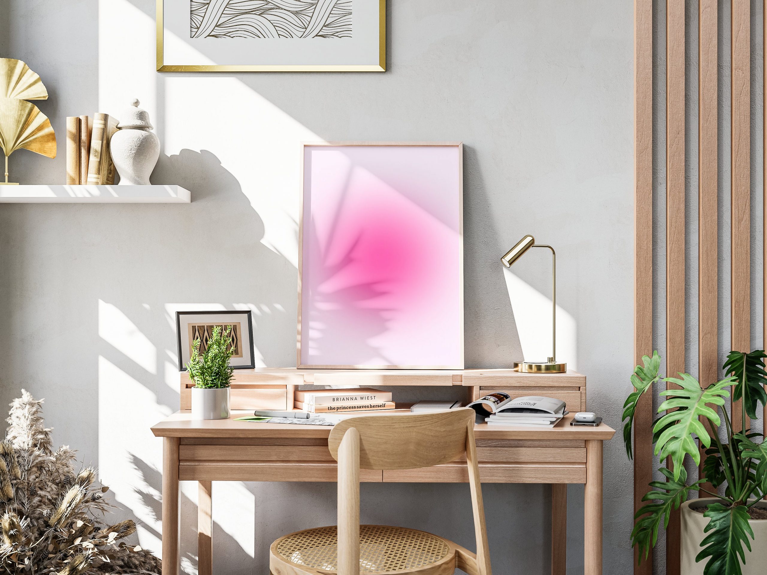 Set of 2 - Blurry Gradient Pink Orange - Image 8