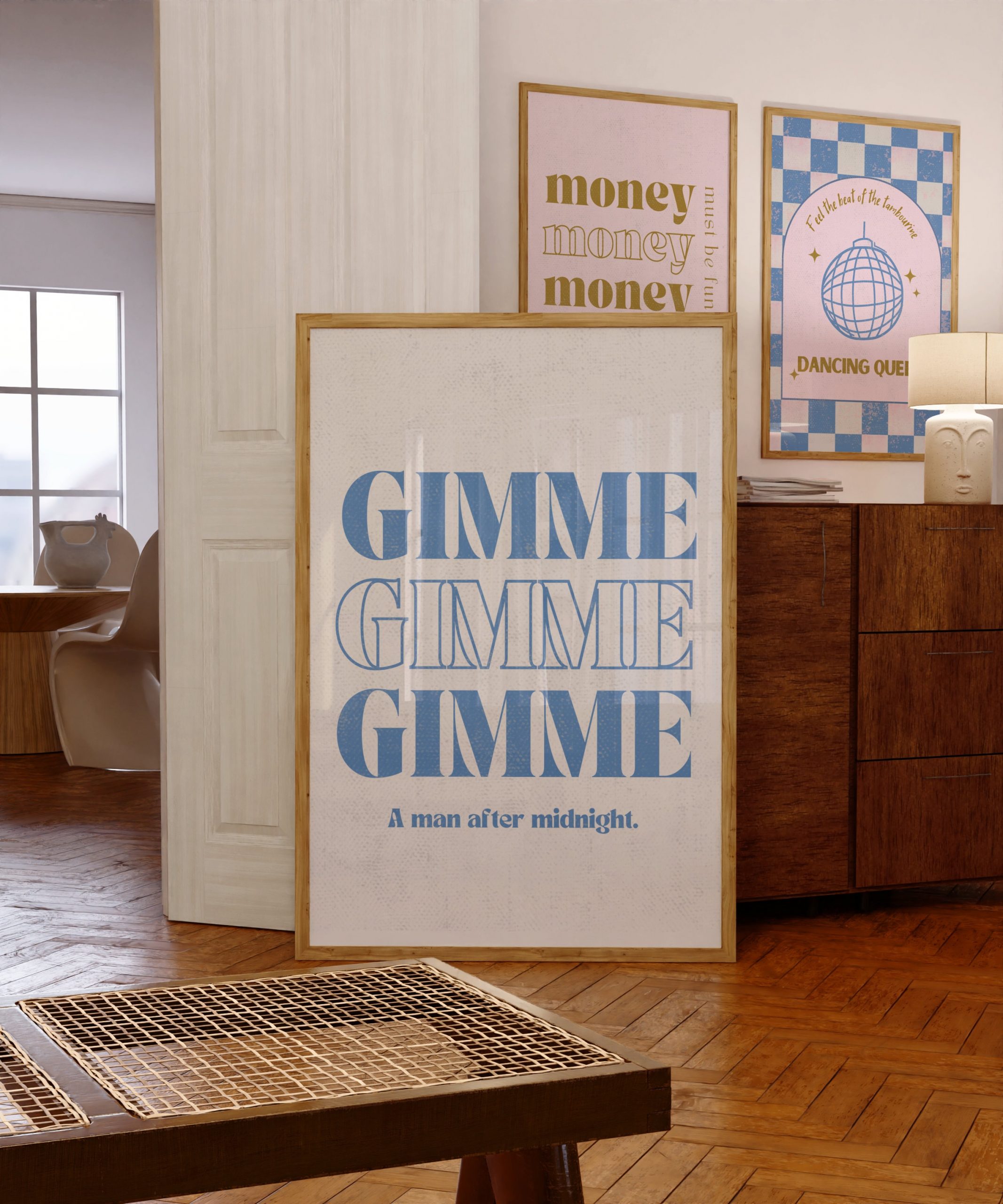 Set of 3 - Dancing Queen 70s - Blue - Image 3