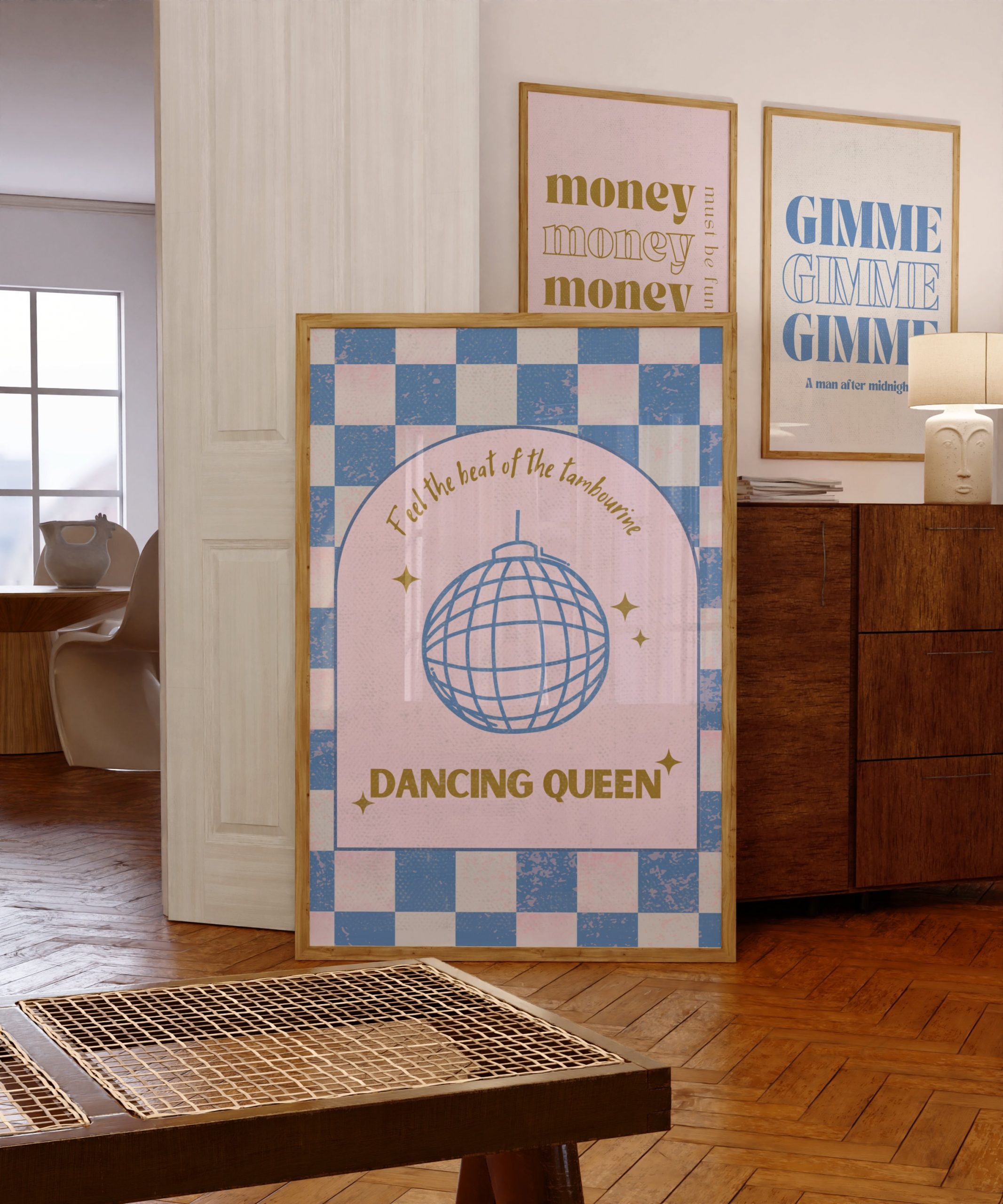 Set of 3 - Dancing Queen 70s - Blue - Image 5