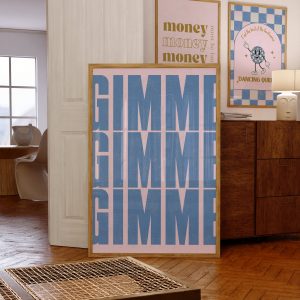 Gimme Gimme Gimme - Big Blue Living Room Mockup