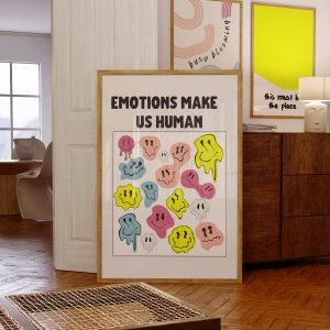 Emotions Make Us Human Living Room Mockup