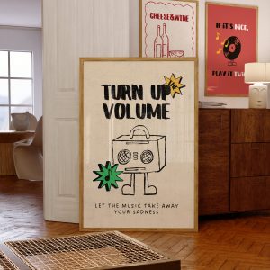 Turn Up The Volume Living Room Mockup