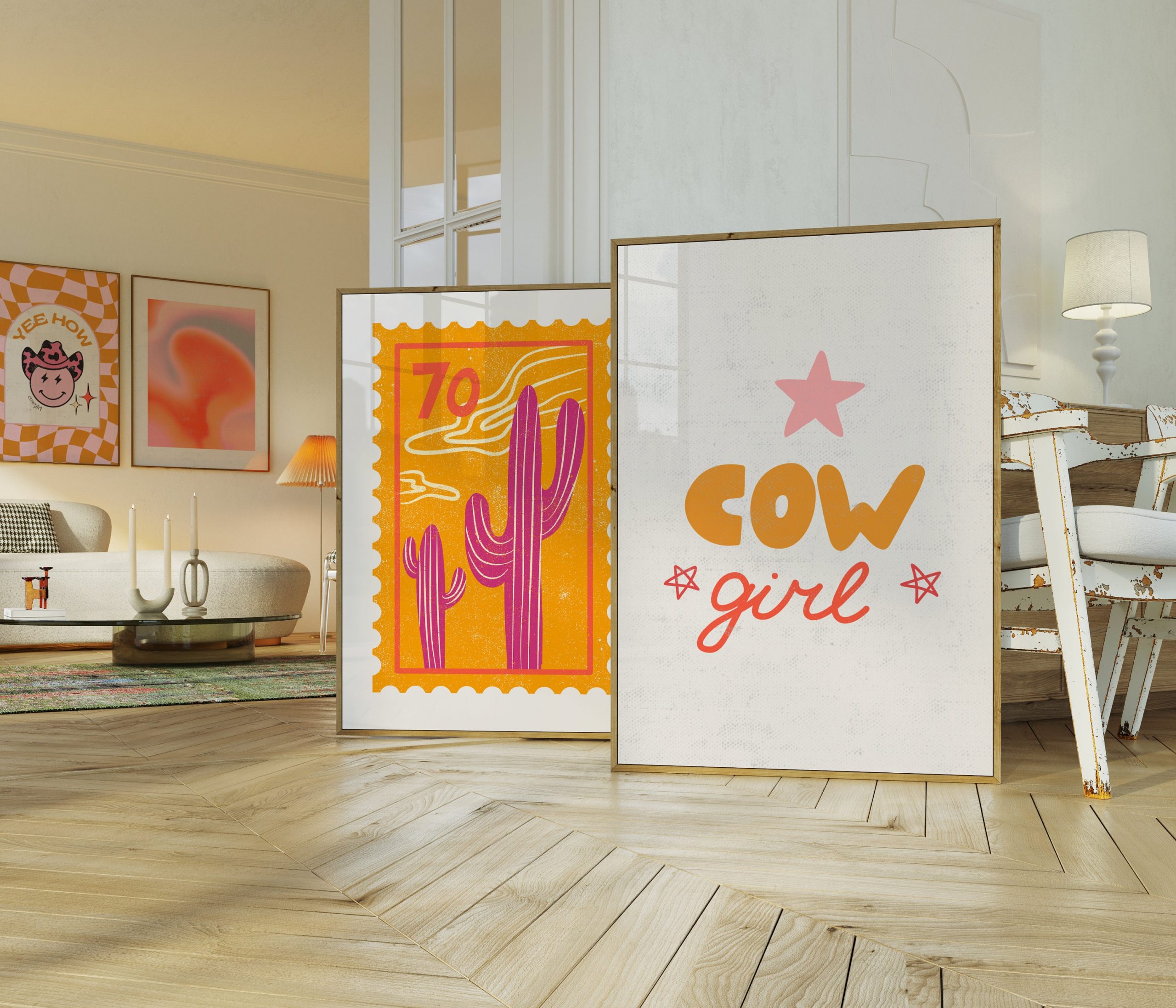 Set of 9 - Cowgirl Gallery Wall Art - Image 3