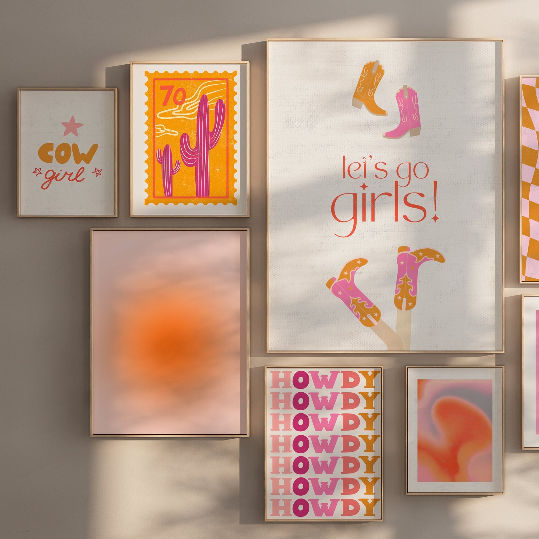 Set of 9 - Cowgirl Gallery Wall Art - Image 4