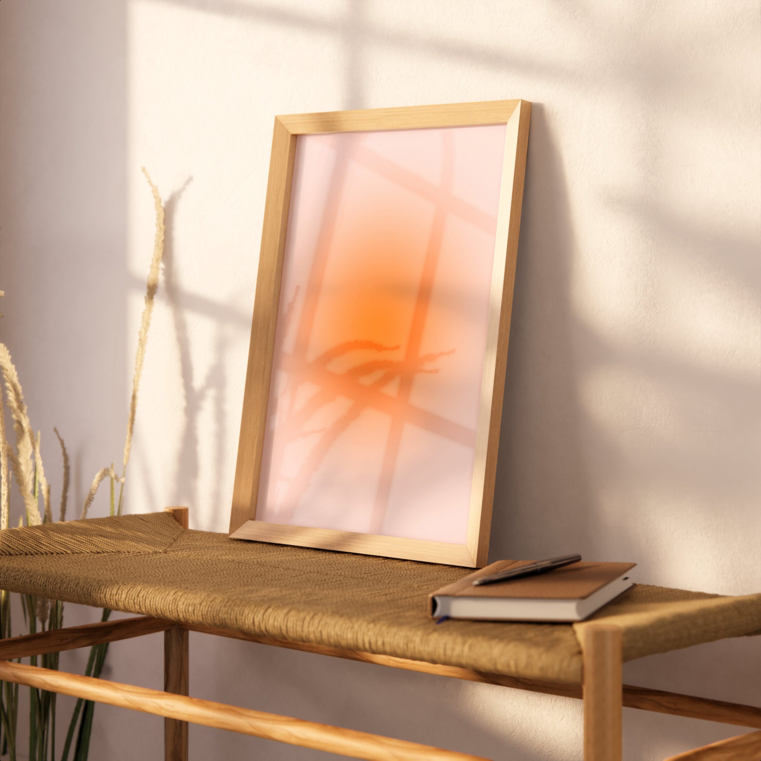 Set of 2 - Blurry Gradient Pink Orange - Image 9