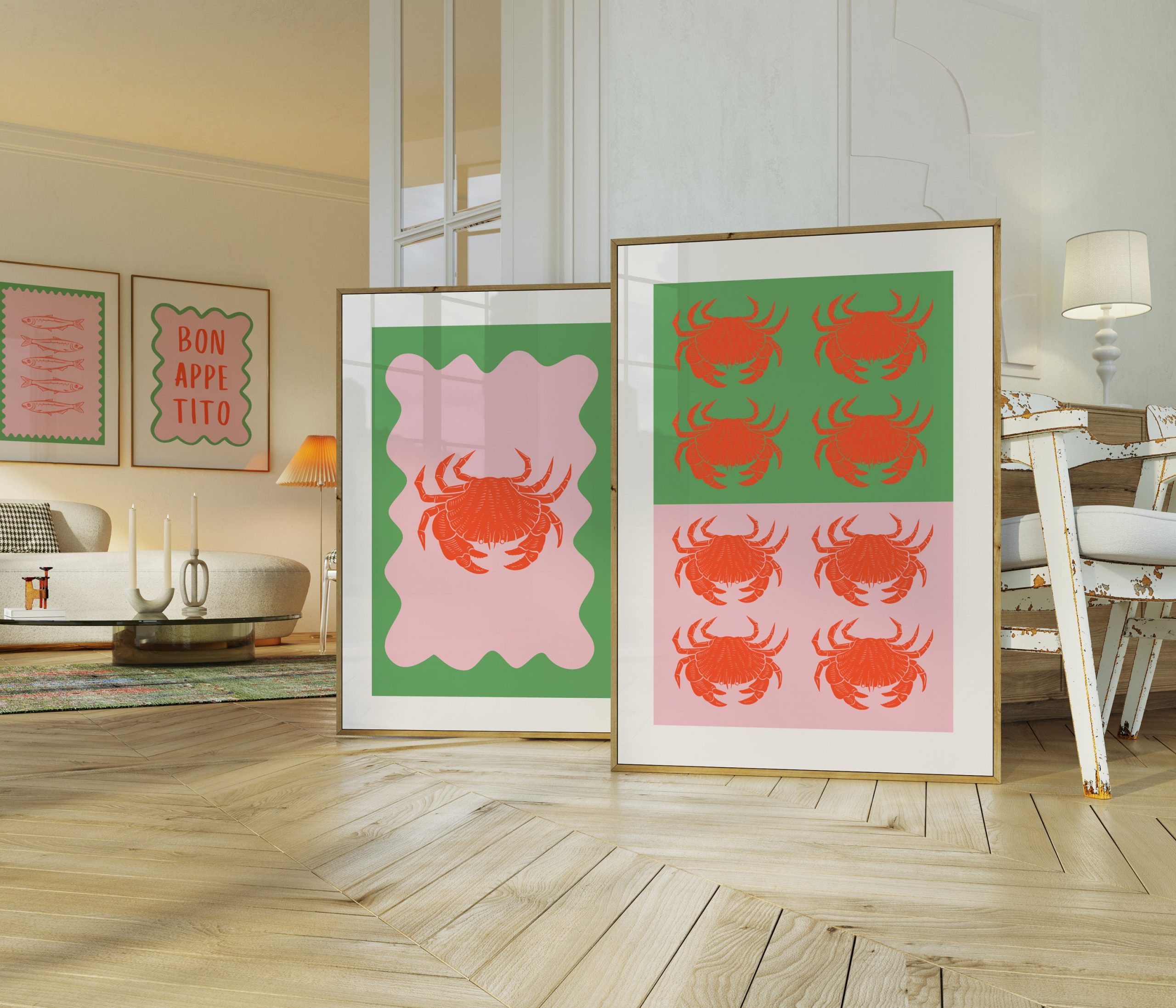 Set of 2 - Seafood Crab - Image 3