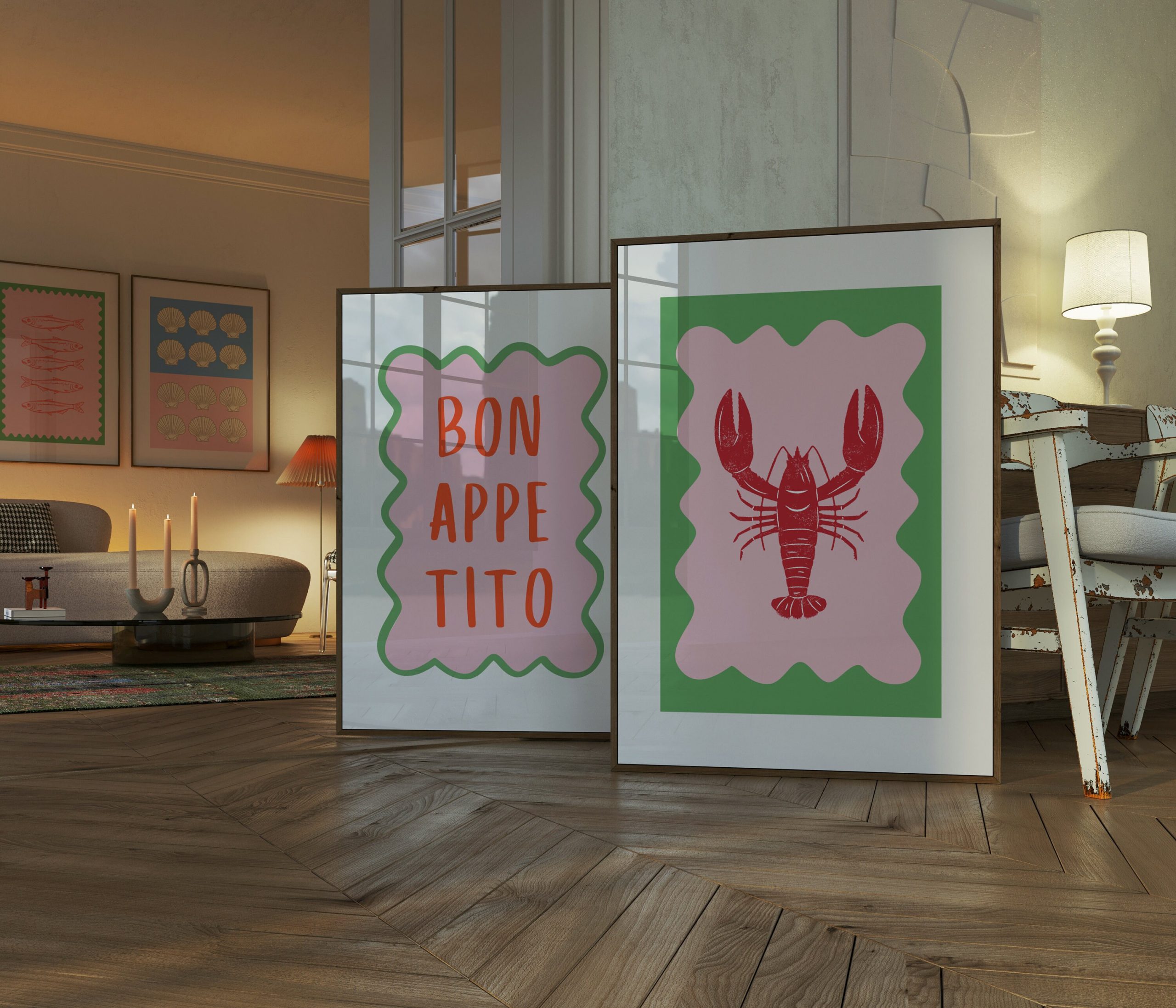 Lobster - Wavy Frame Green - Image 9