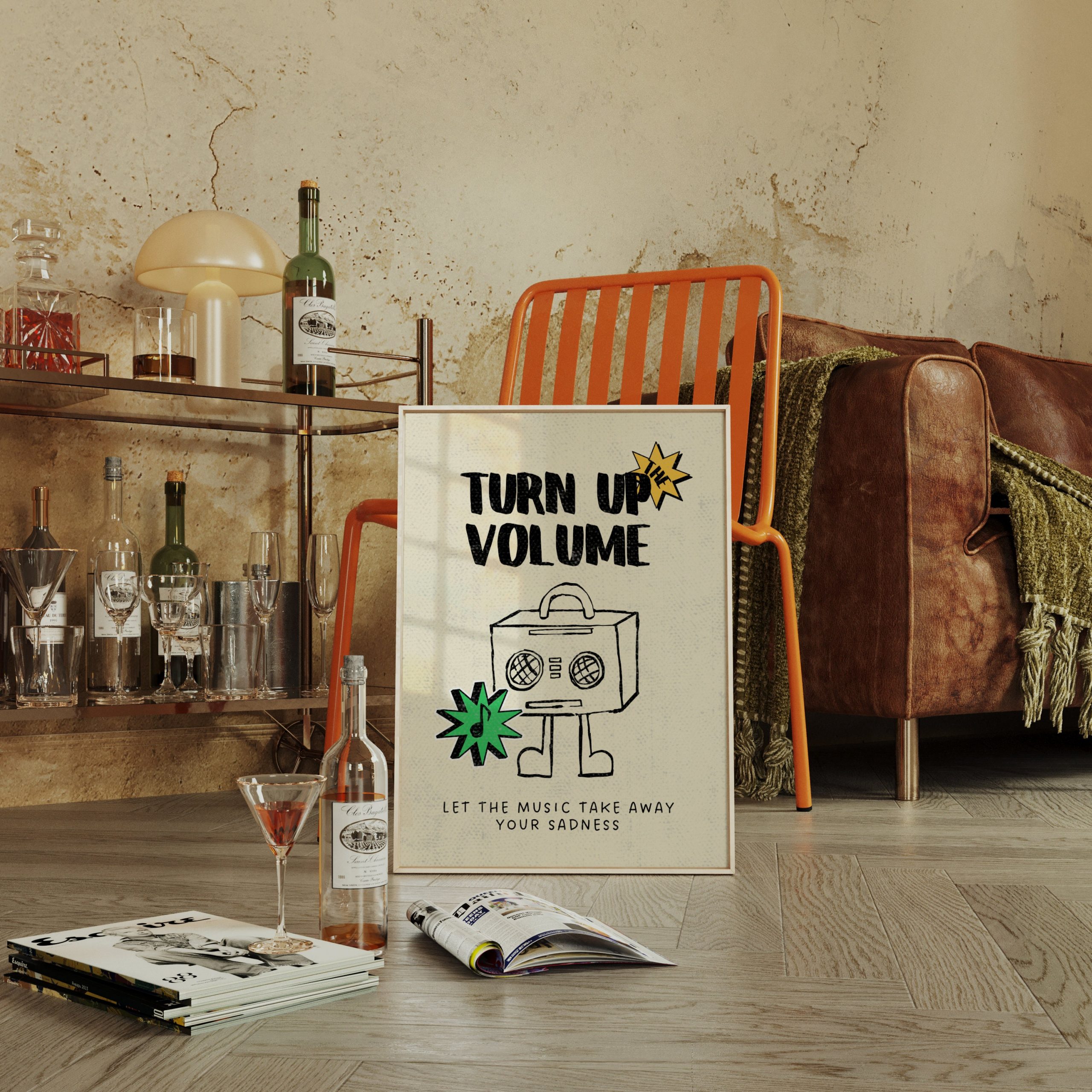 Set of 3 - Retro Music Band Print - Image 6